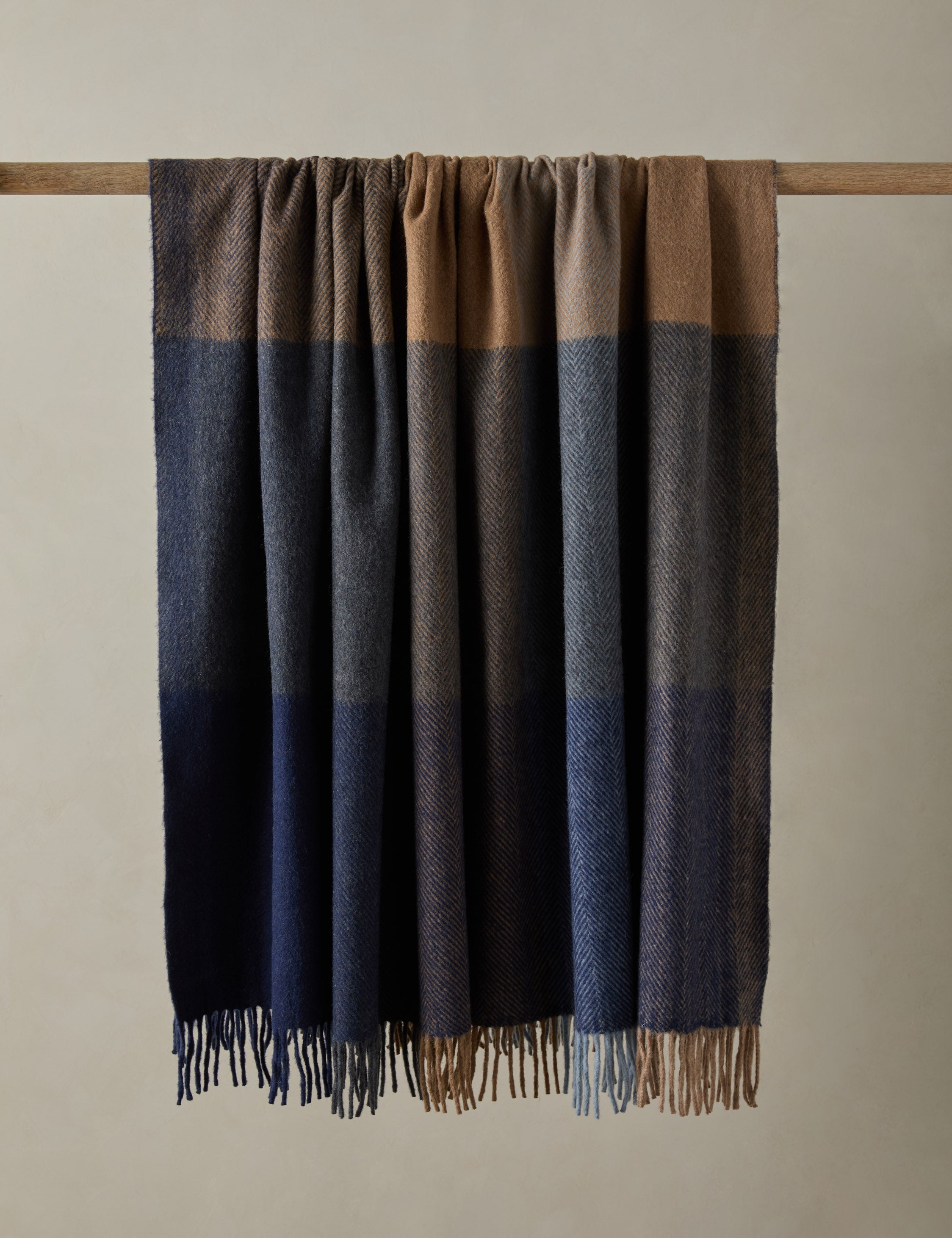 Bello Recycled Wool Throw | Soft, Durable Twill Weave