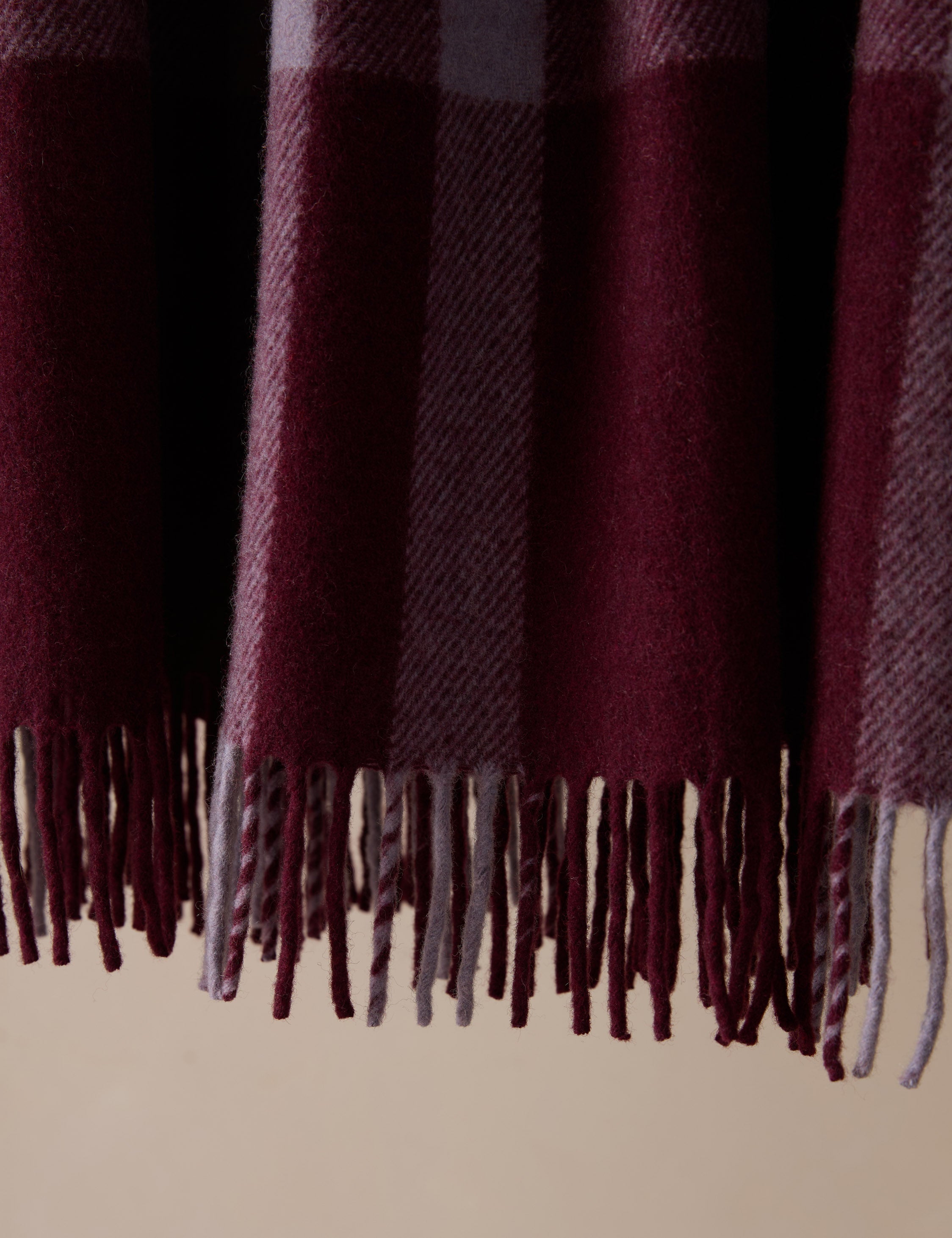 Bello Recycled Wool Throw | Soft, Durable Twill Weave Blanket