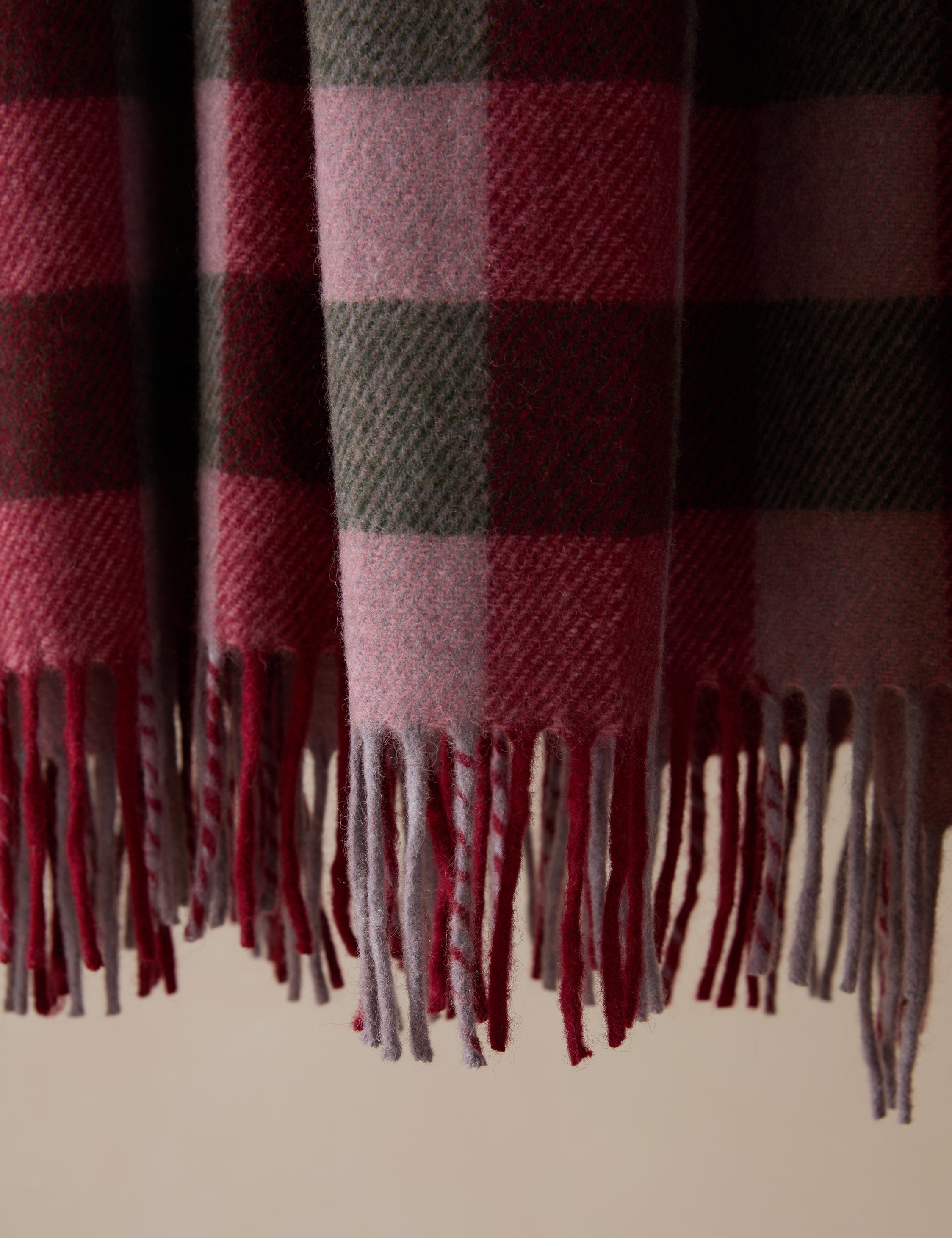 Bello Recycled Wool Throw | Soft, Durable Twill Weave Blanket