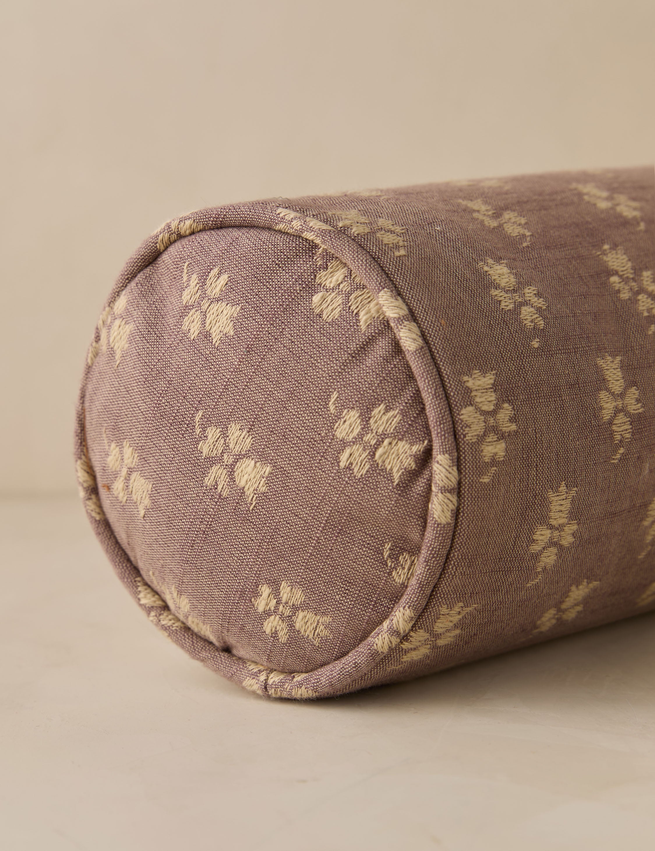 Riva Jacquard Pillow | Delicate Floral Design, Textural Detail