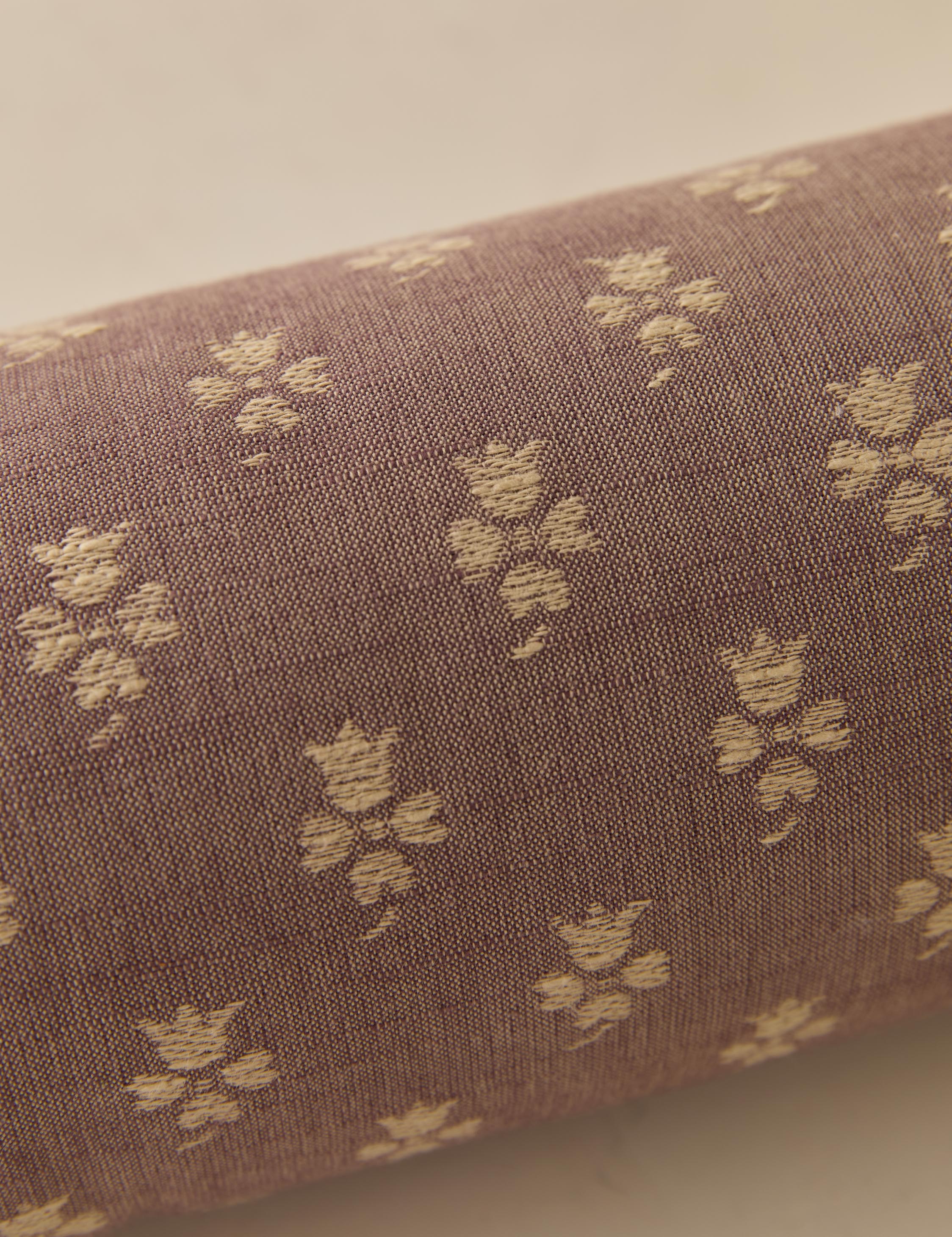 Riva Jacquard Pillow | Delicate Floral Design, Textural Detail