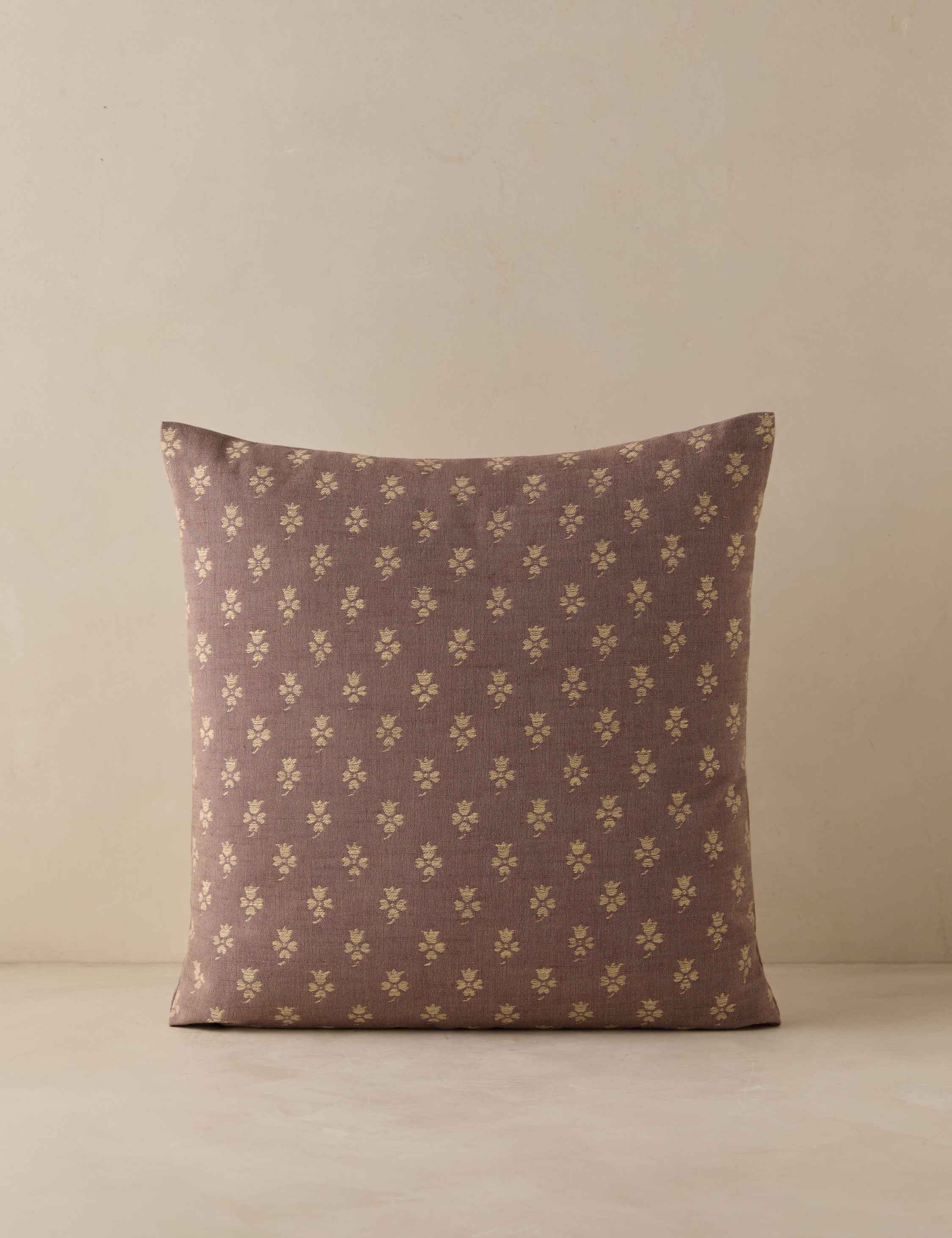 Riva Jacquard Pillow | Delicate Floral Design, Textural Detail