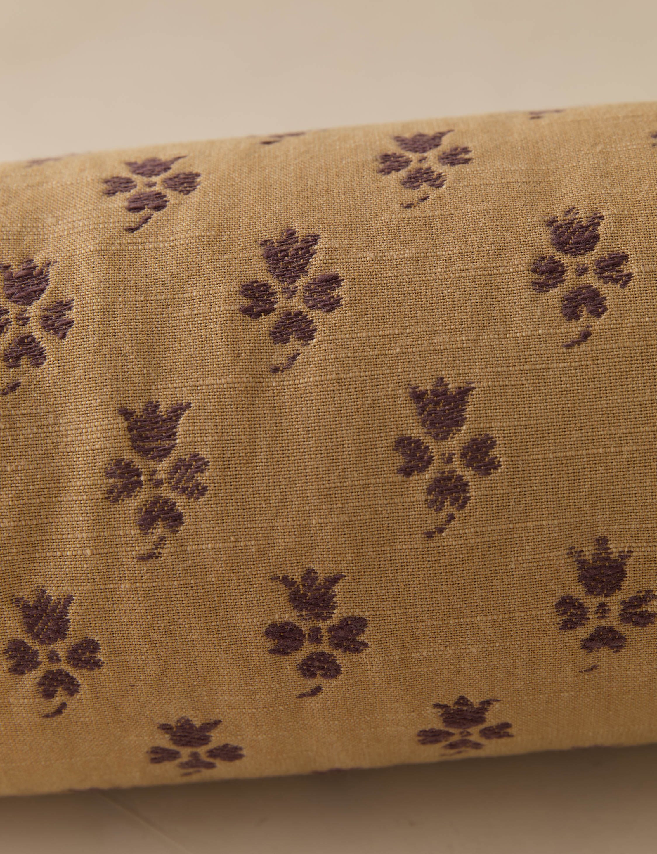 Riva Jacquard Pillow | Delicate Floral Design, Textural Detail