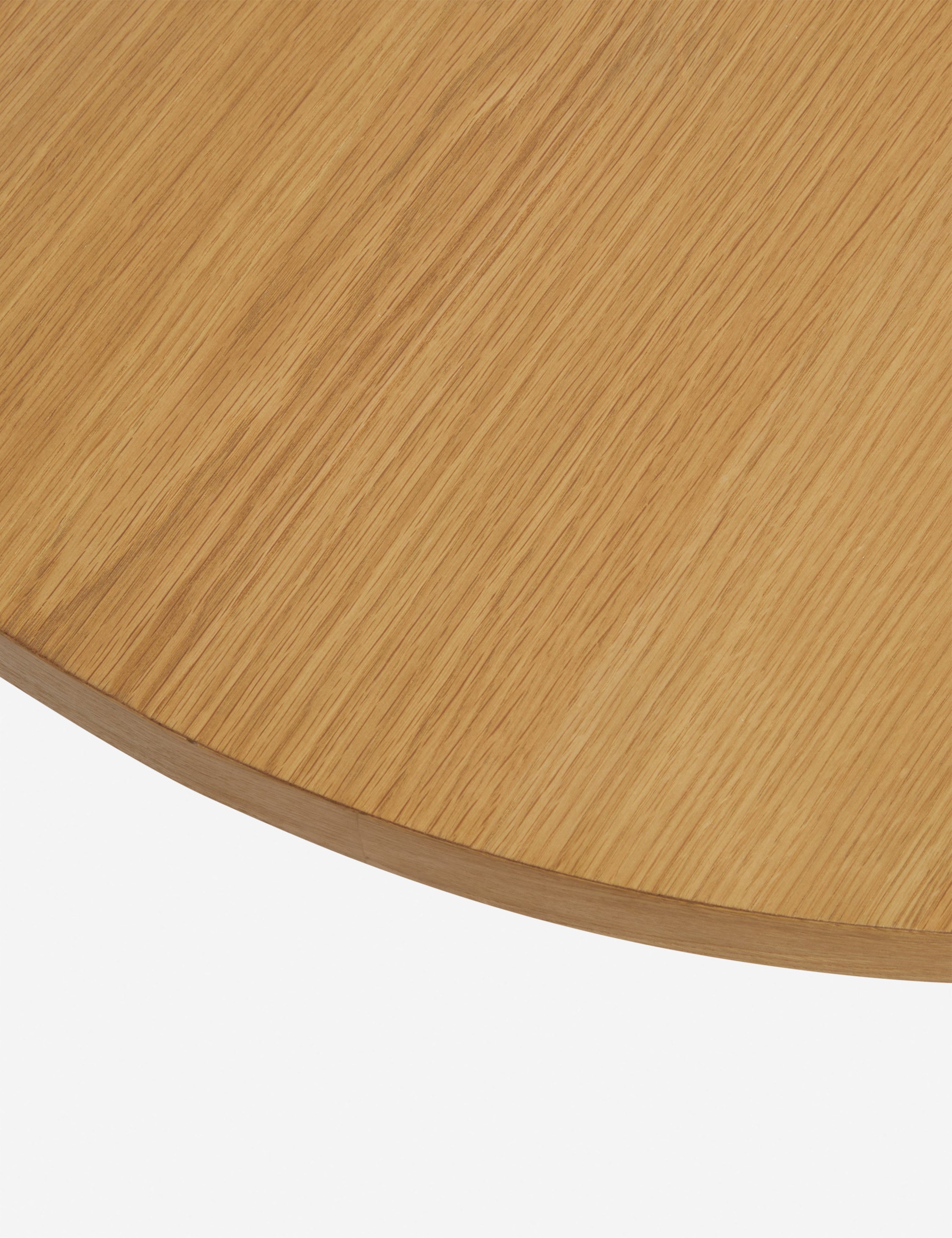 Riviera Round Dining Table | Fluted Base, Solid Wood