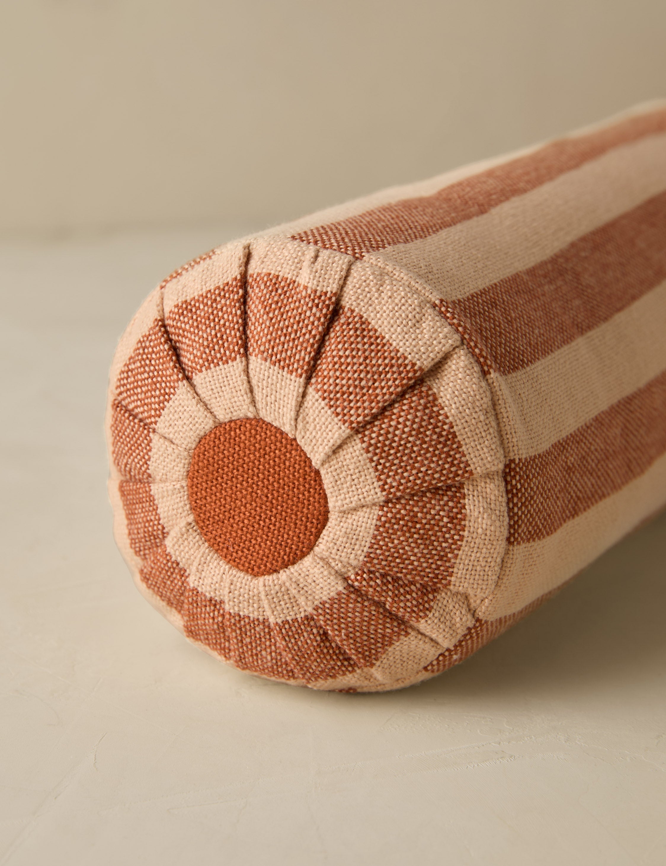 Rydell Bolster Pillow | Cylindrical Design, Chic Stripe