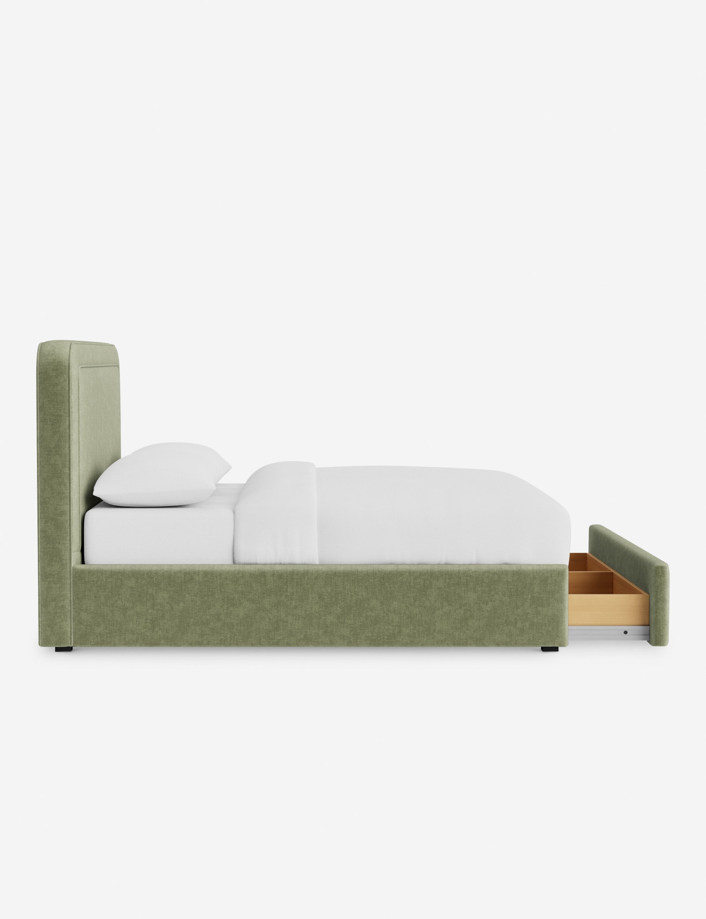 Sierra Storage Bed | Upholstered Frame, Built-In Storage
