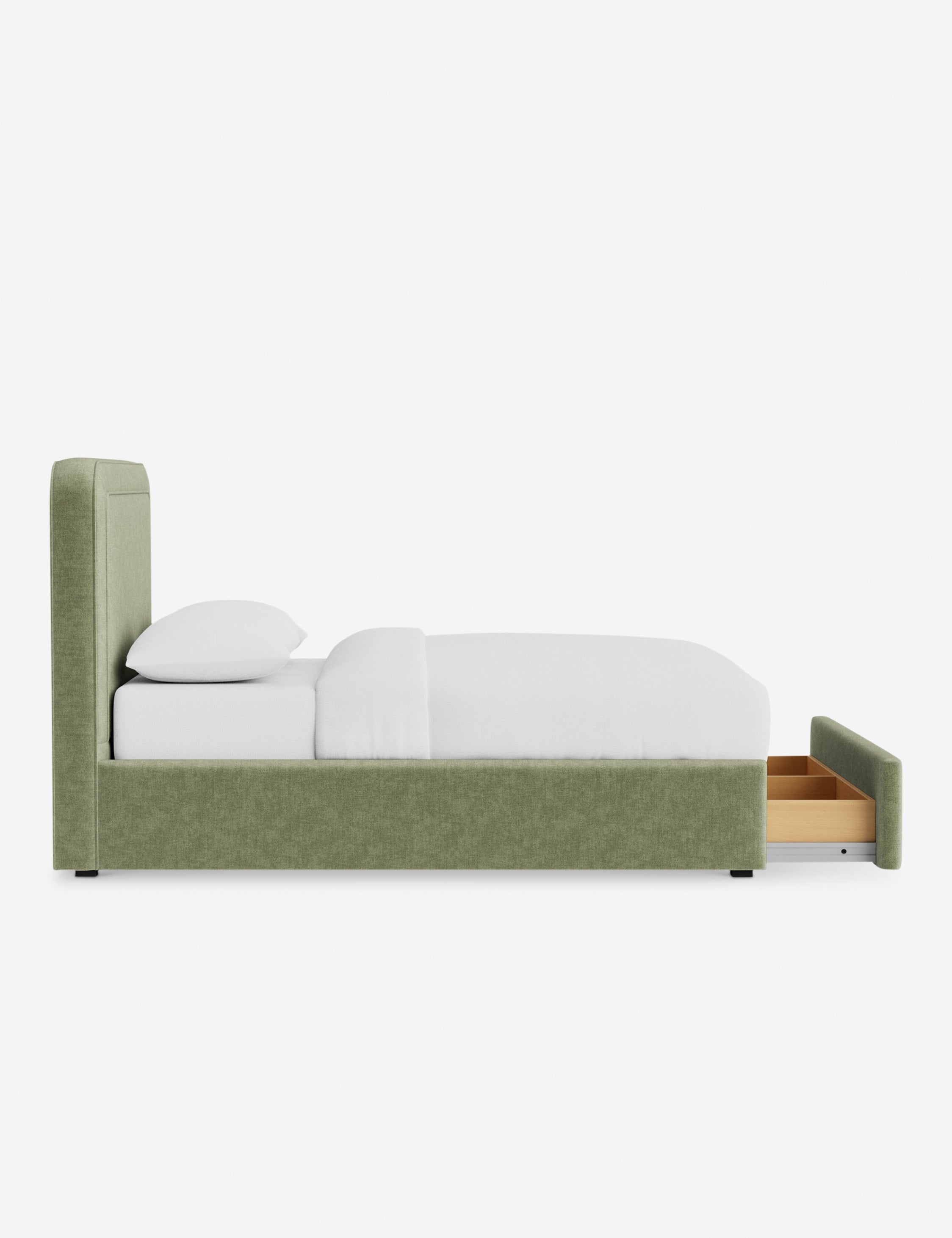Sierra Storage Bed | Upholstered Frame, Built-In Storage