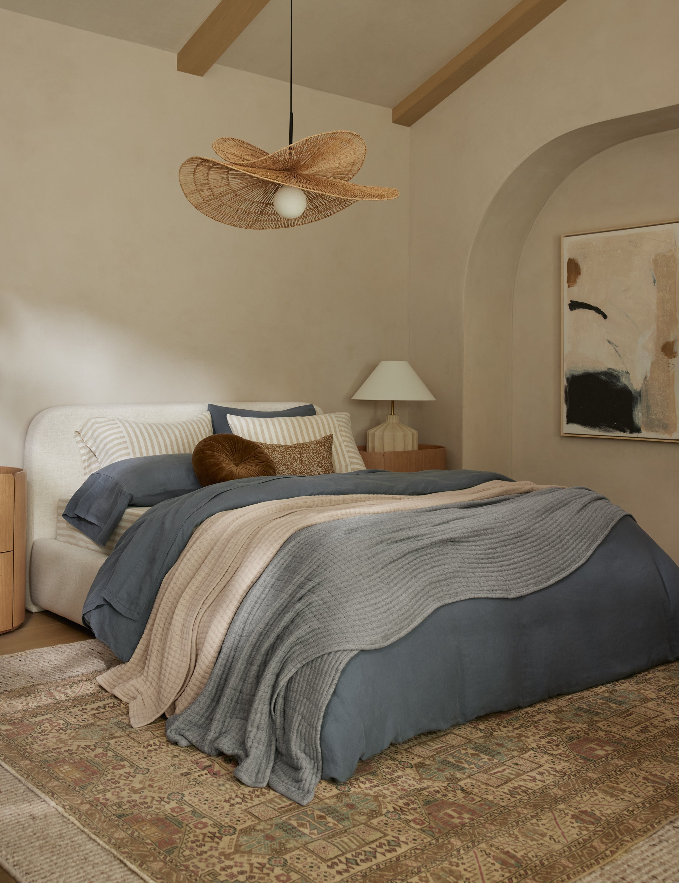 Milo Duvet Cover | European Flax Linen, Button Closures