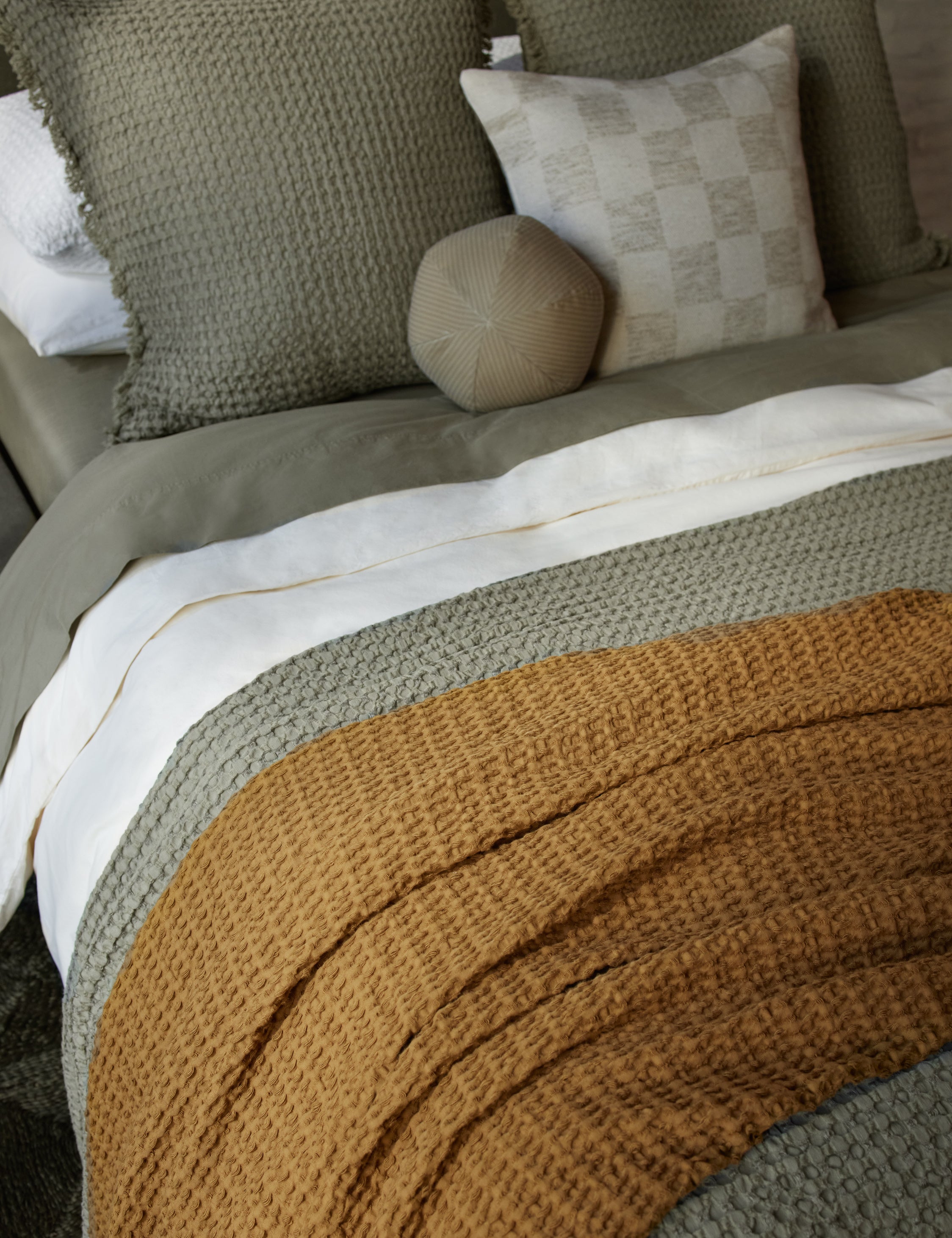 Bello Striped Velvet Ball Pillow | Chic Accent for Sophisticated Style