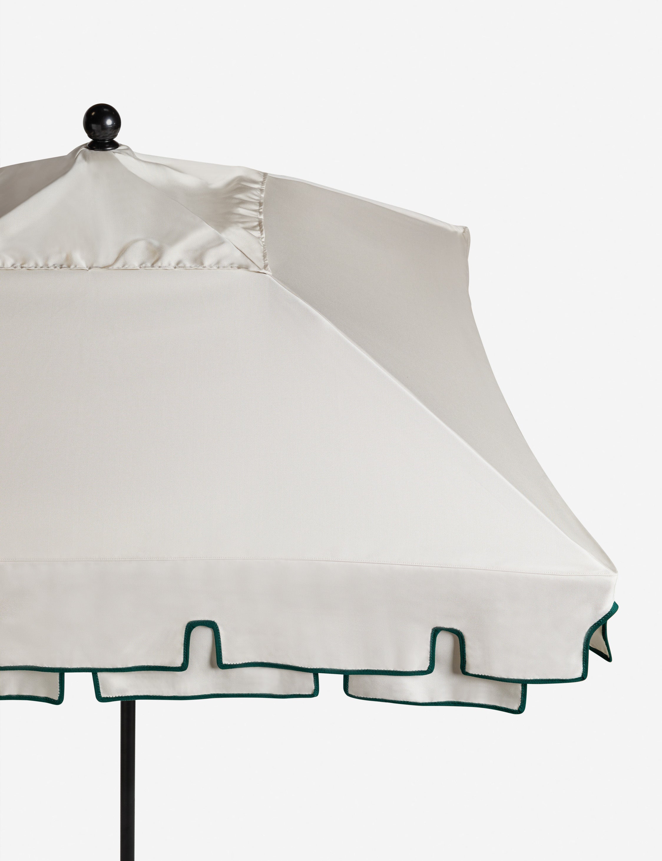 Salento Patio Umbrella | Layered Canvas, Geometric Trim