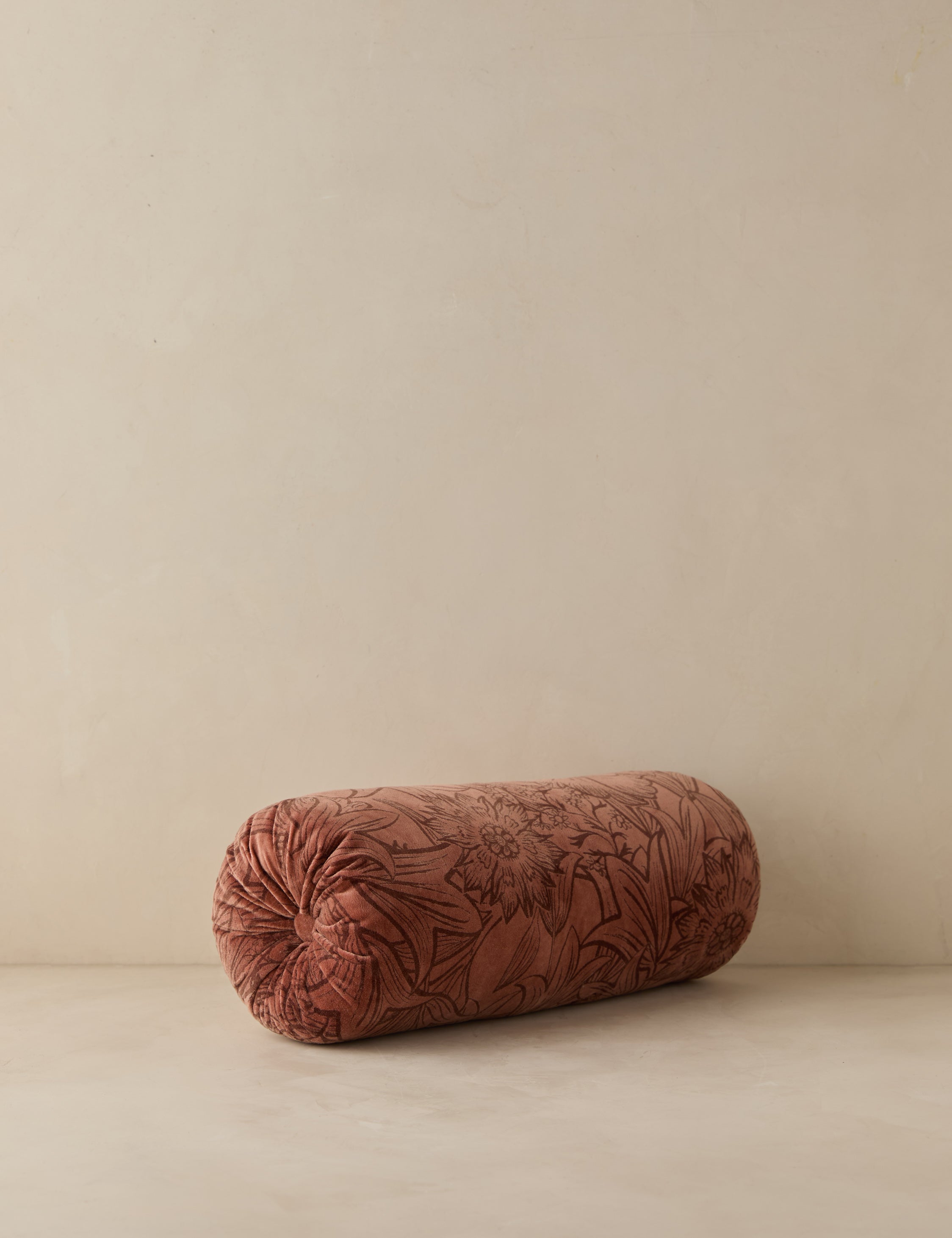 Sierra Velvet Pillow | Floral Print, Plush Texture