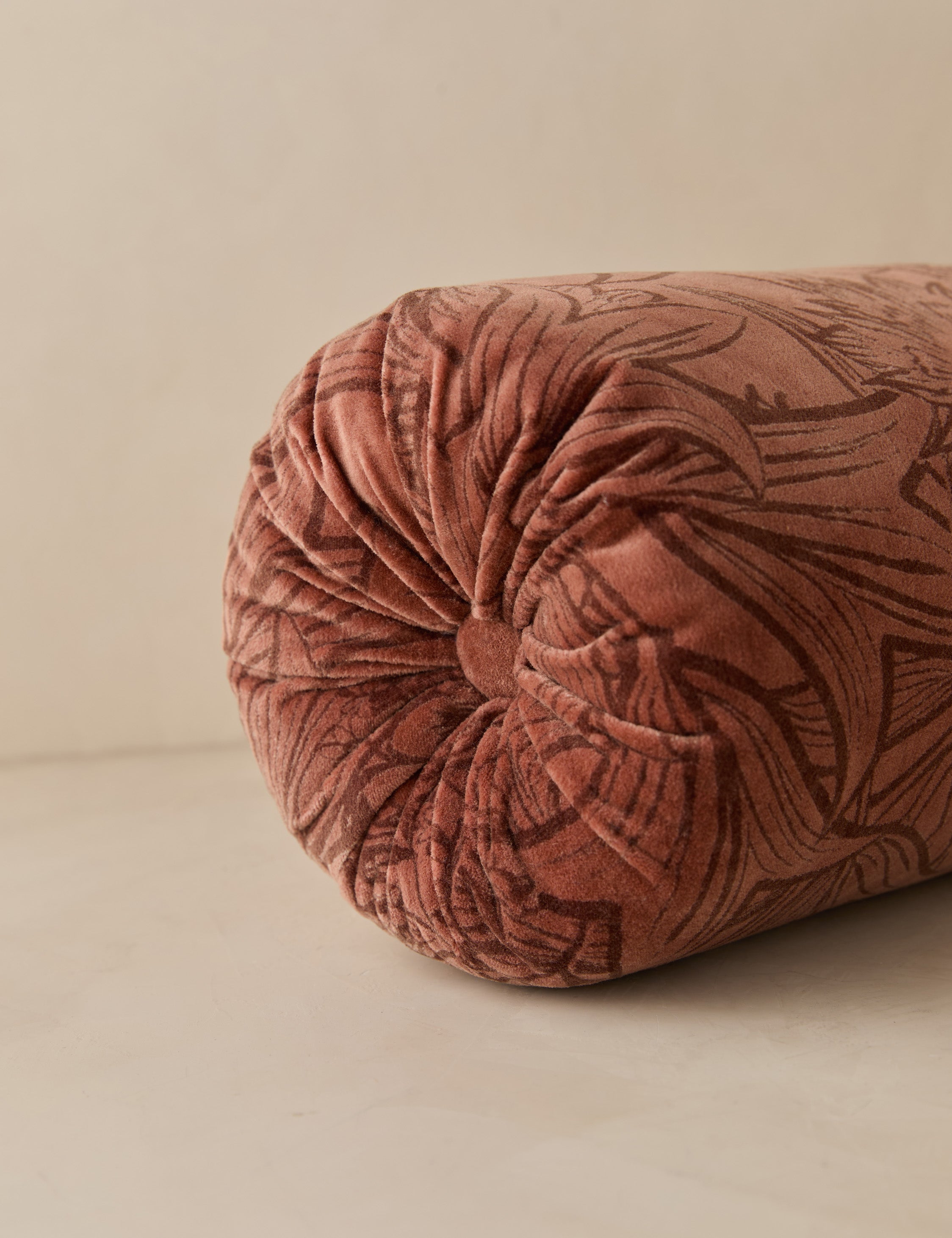 Sierra Velvet Pillow | Floral Print, Plush Texture