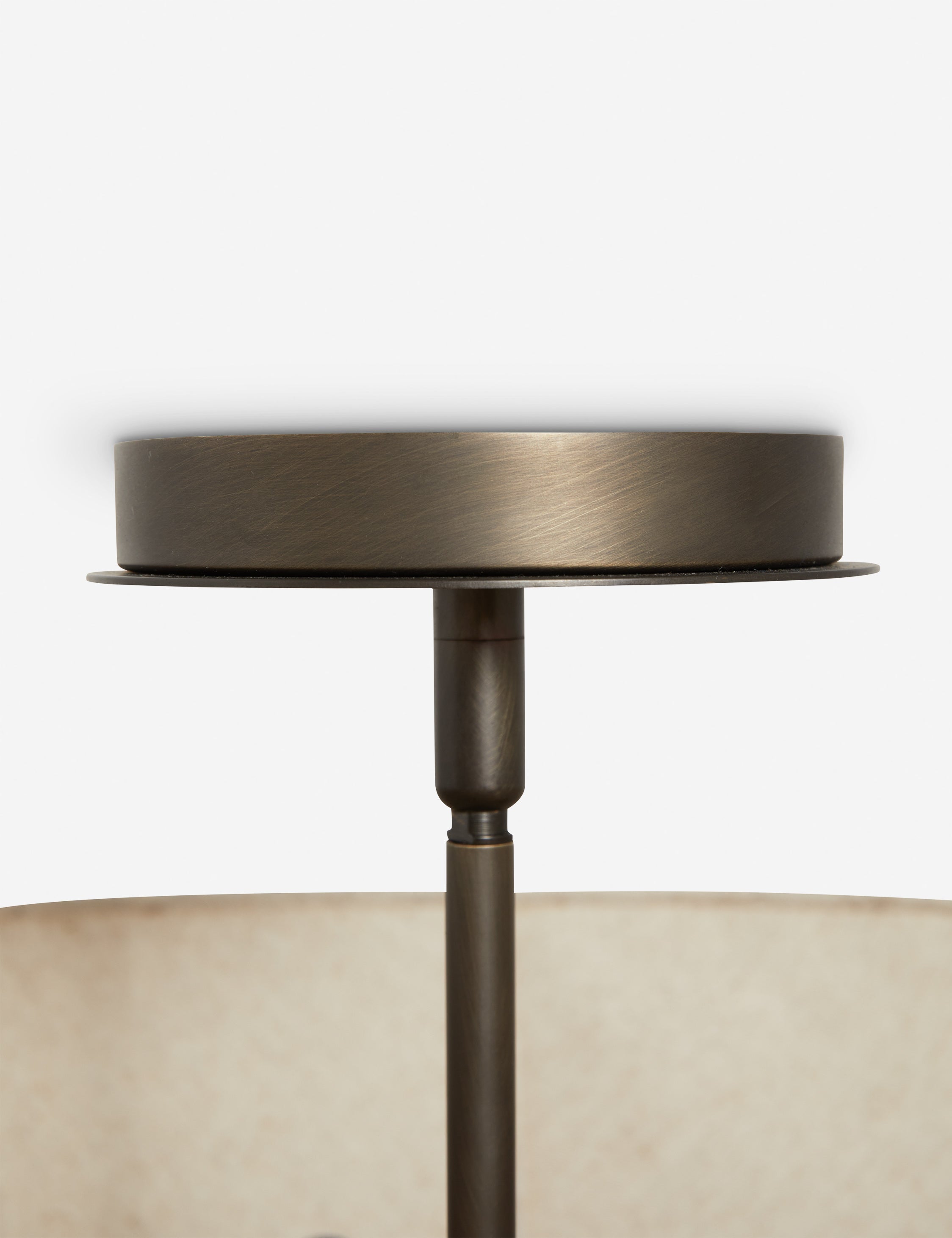 Sello Flush Mount Light | Linen-Wrapped Shade, Botanical Inspired
