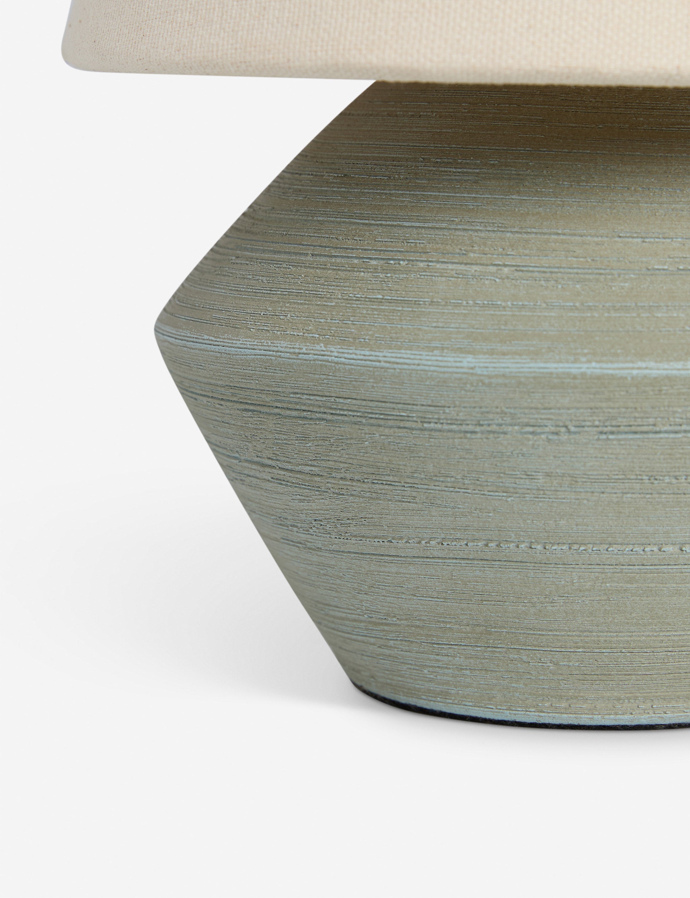 Seri Table Lamp | Ceramic Base, Tapered Shade