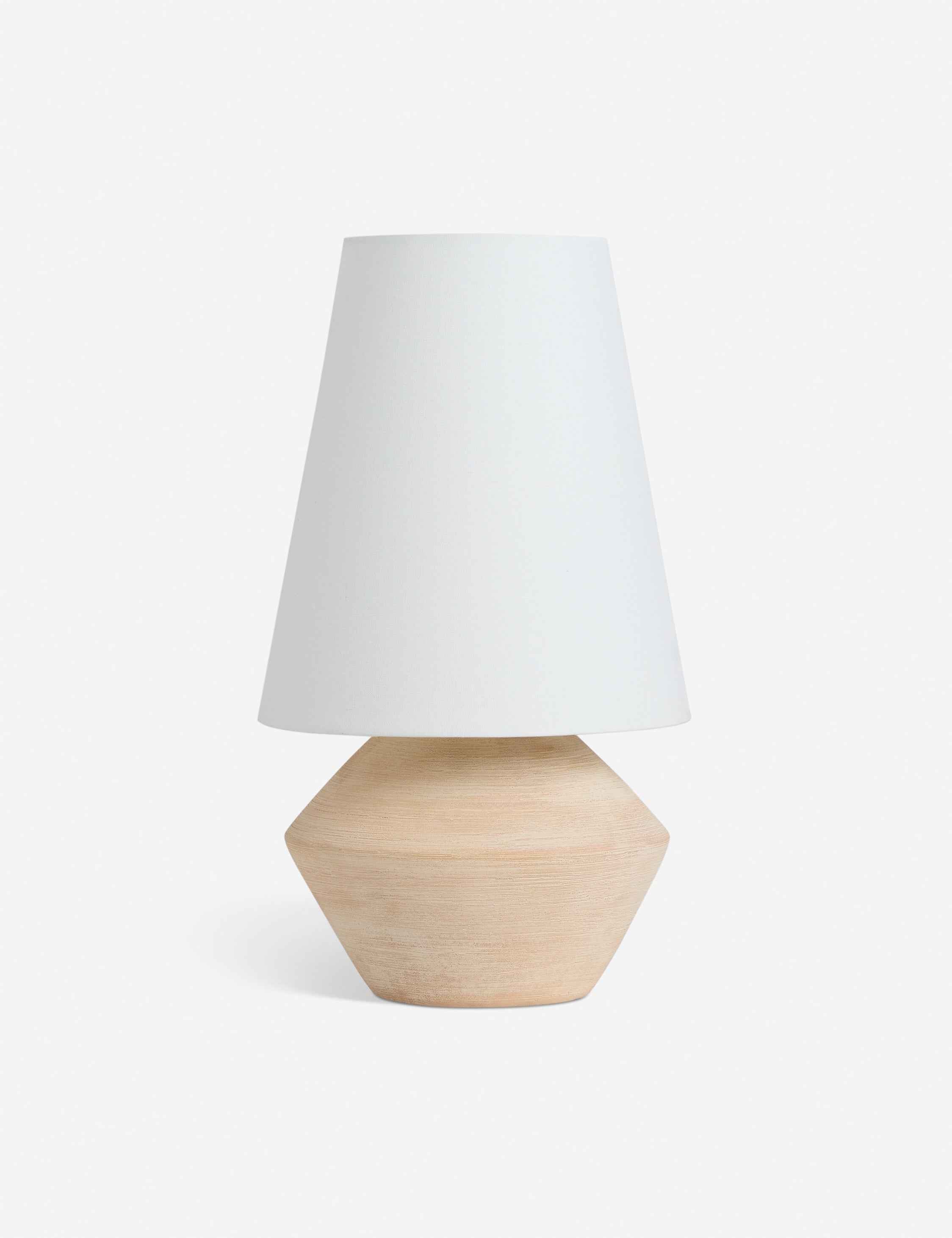Seri Table Lamp | Ceramic Base, Tapered Shade