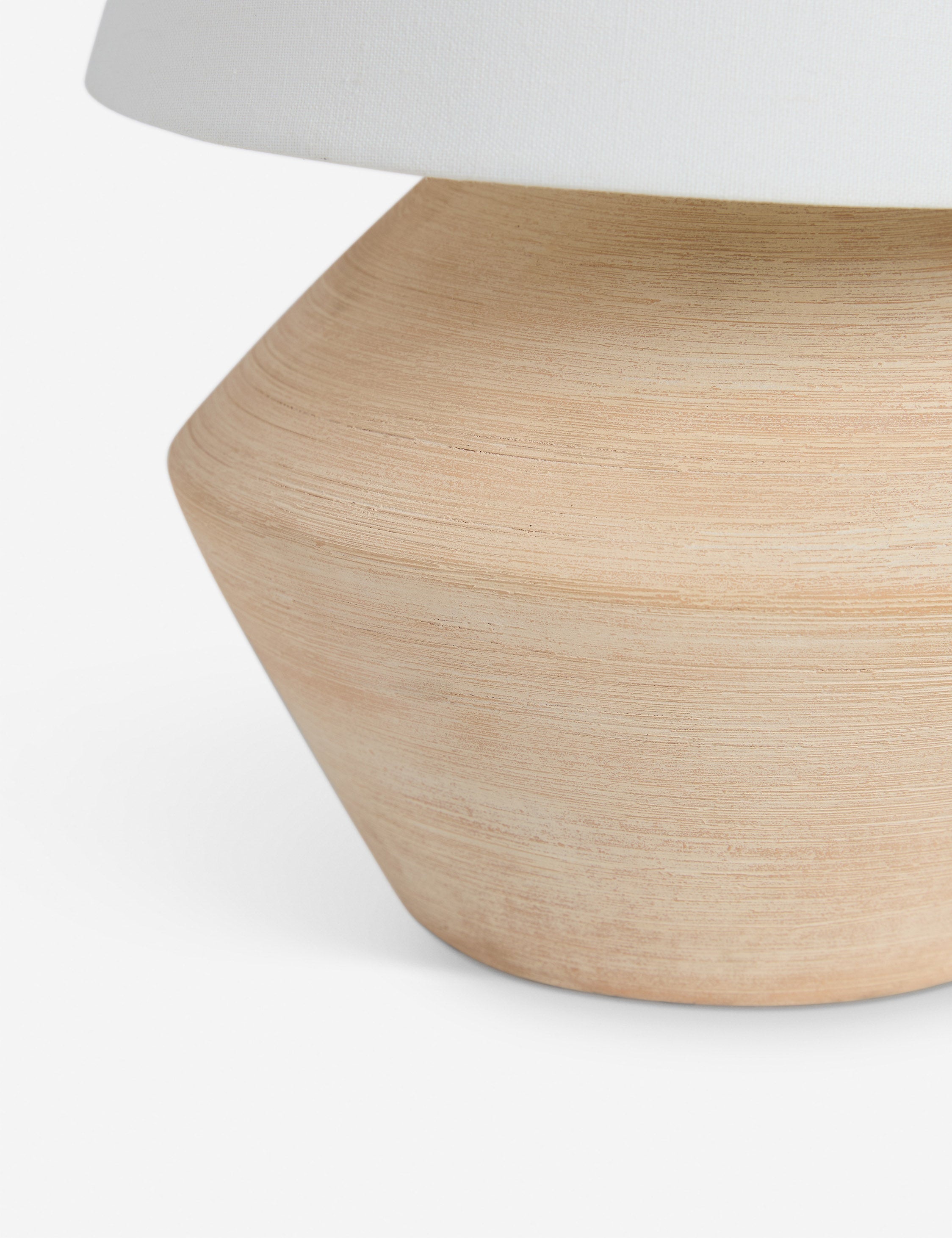 Seri Table Lamp | Ceramic Base, Tapered Shade