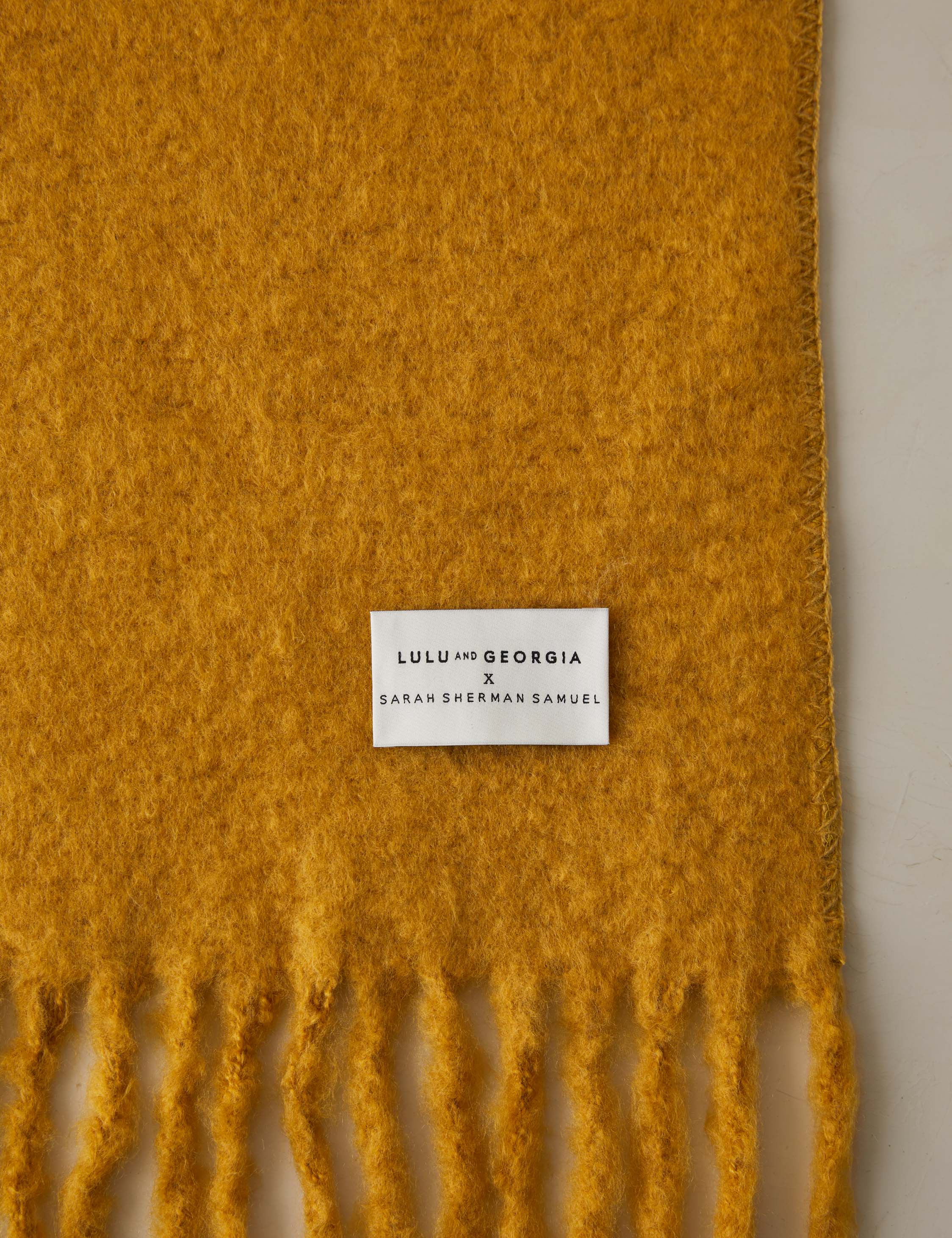 Sable Throw Blanket | Faux Mohair, Soft Tassels