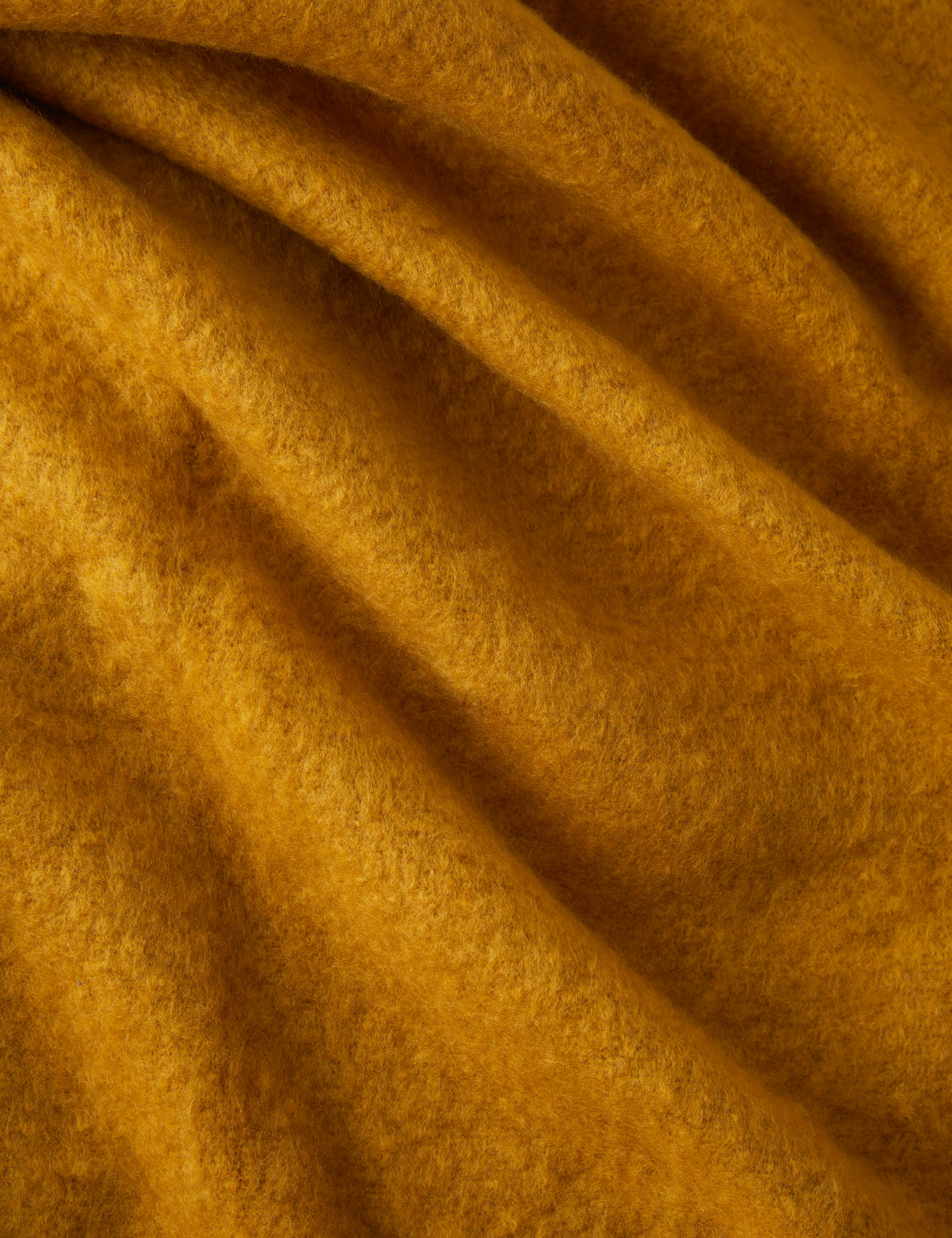 Sable Throw Blanket | Faux Mohair, Soft Tassels