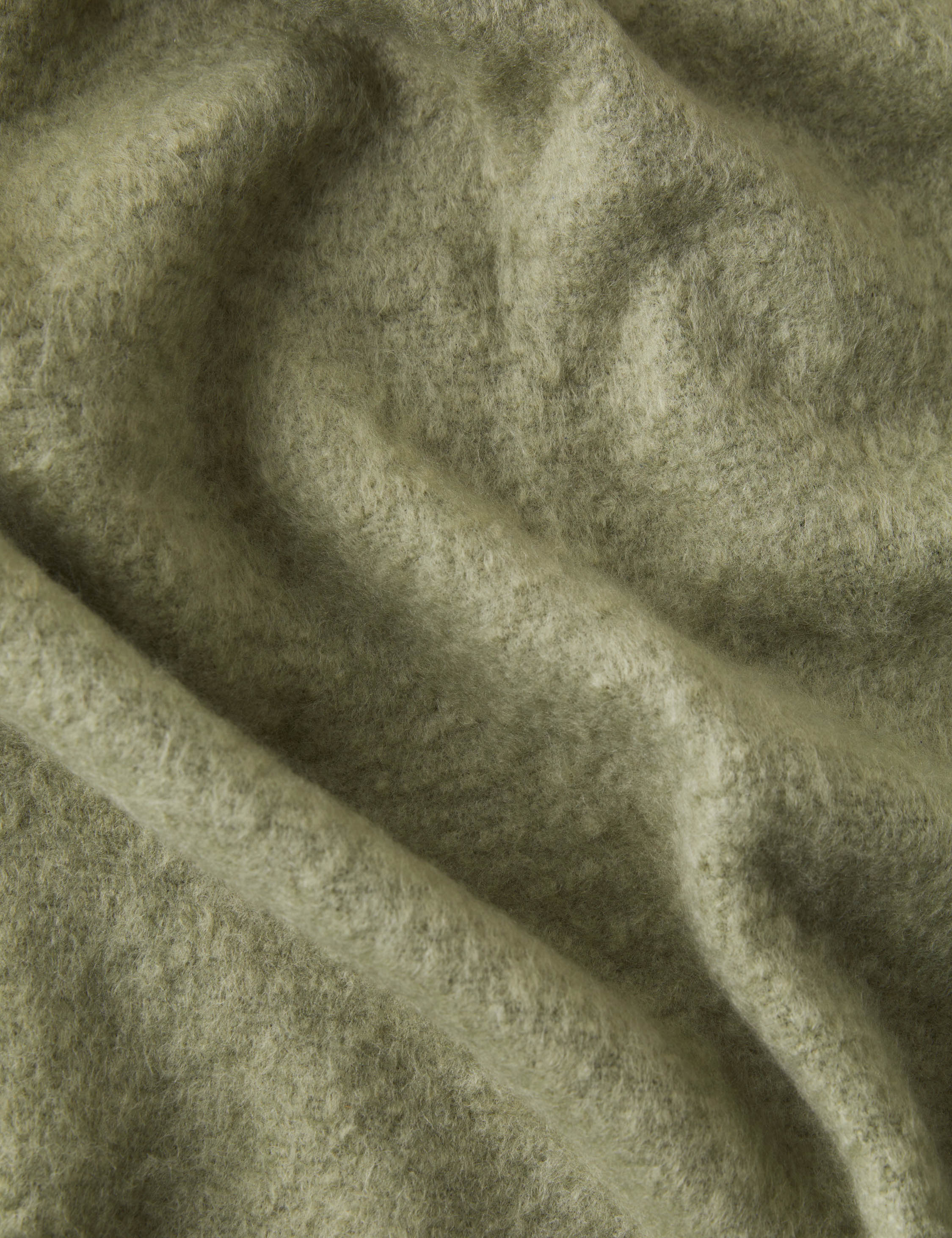 Sable Throw Blanket | Faux Mohair, Soft Tassels