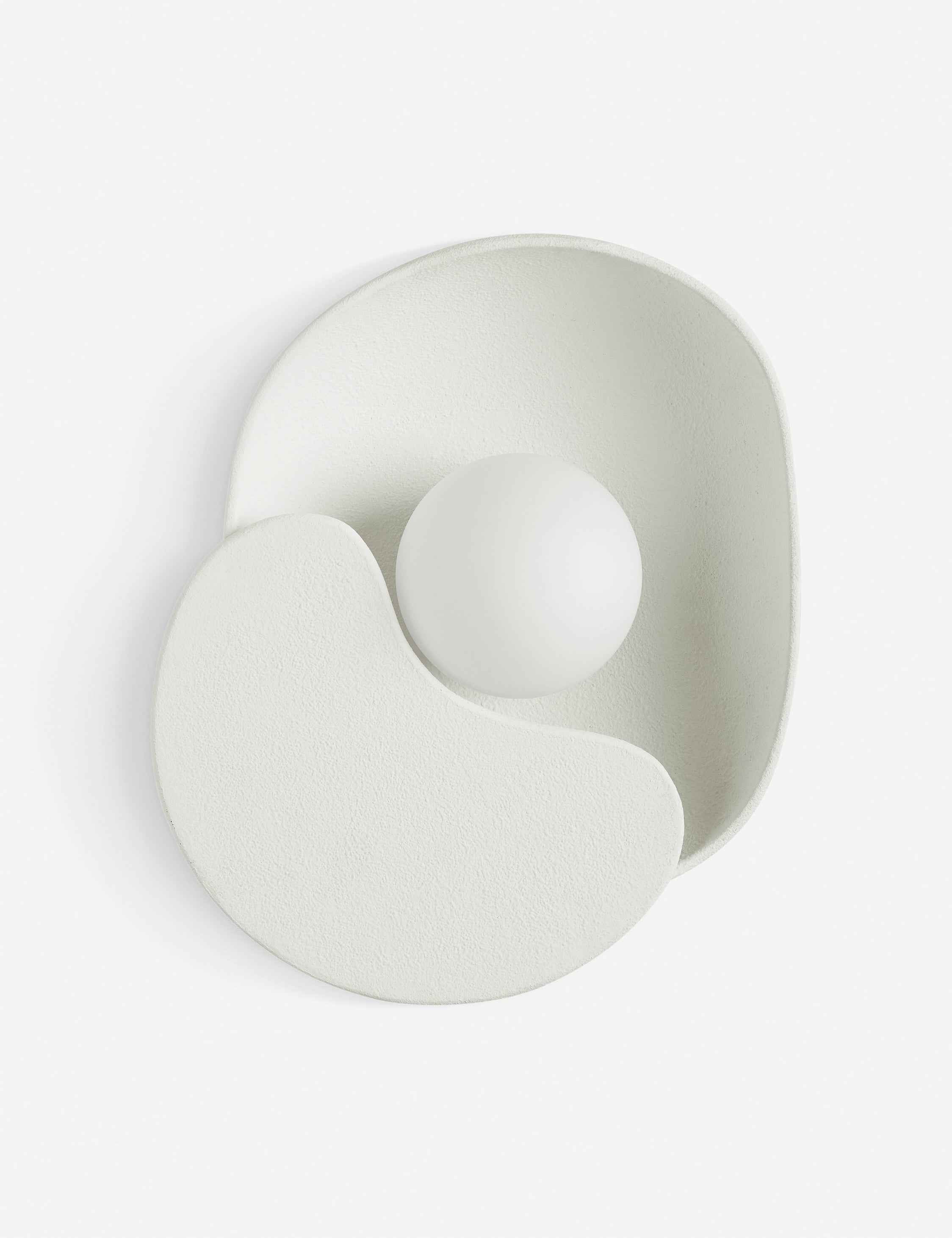 Luna Soft Petal Sconce | Matte White, Floral-Inspired Design