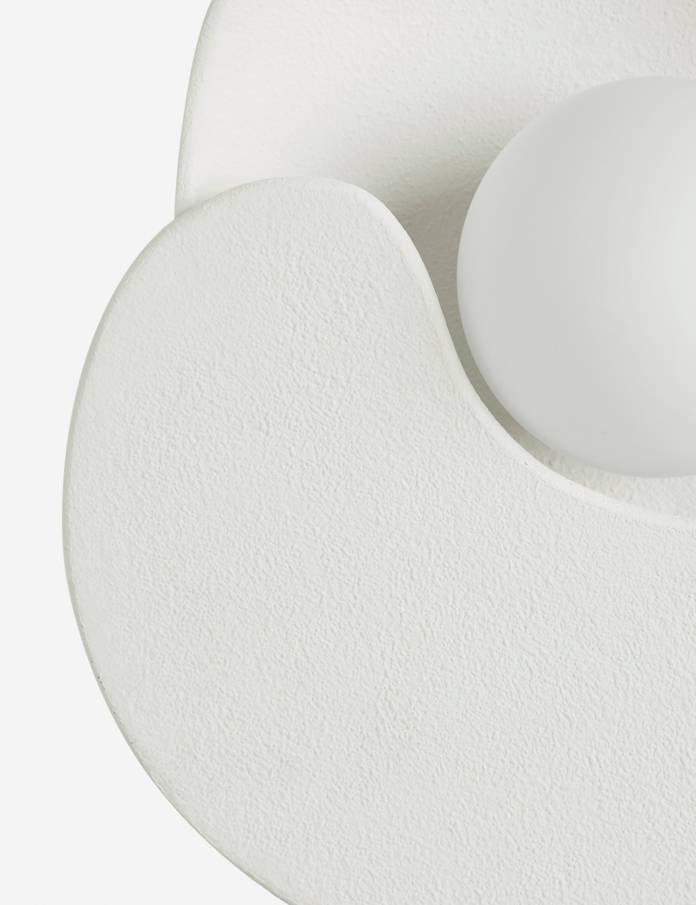 Luna Soft Petal Sconce | Matte White, Floral-Inspired Design