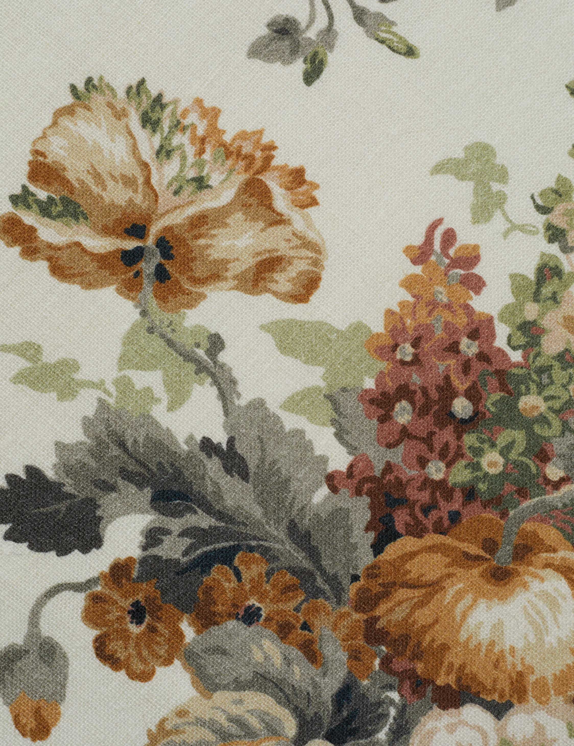 Soter Upholstery Fabric | Lush Leaf & Blossom Pattern