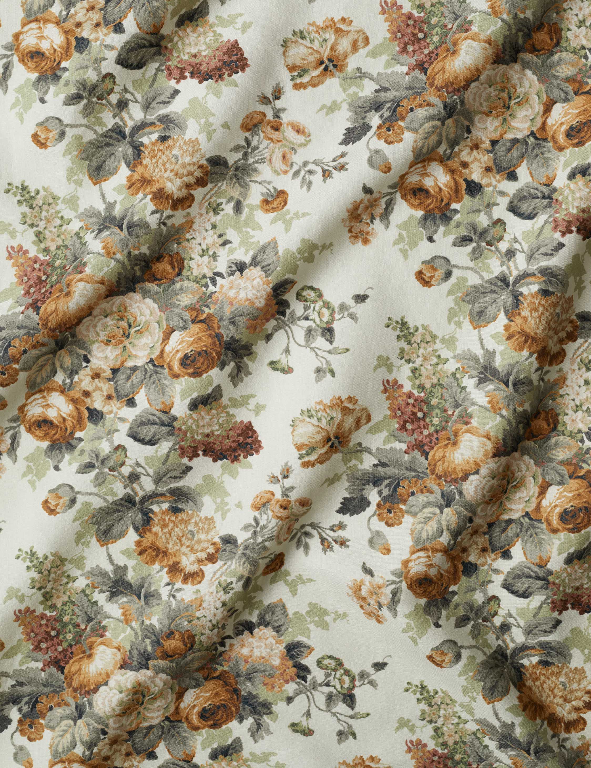 Soter Upholstery Fabric | Lush Leaf & Blossom Pattern