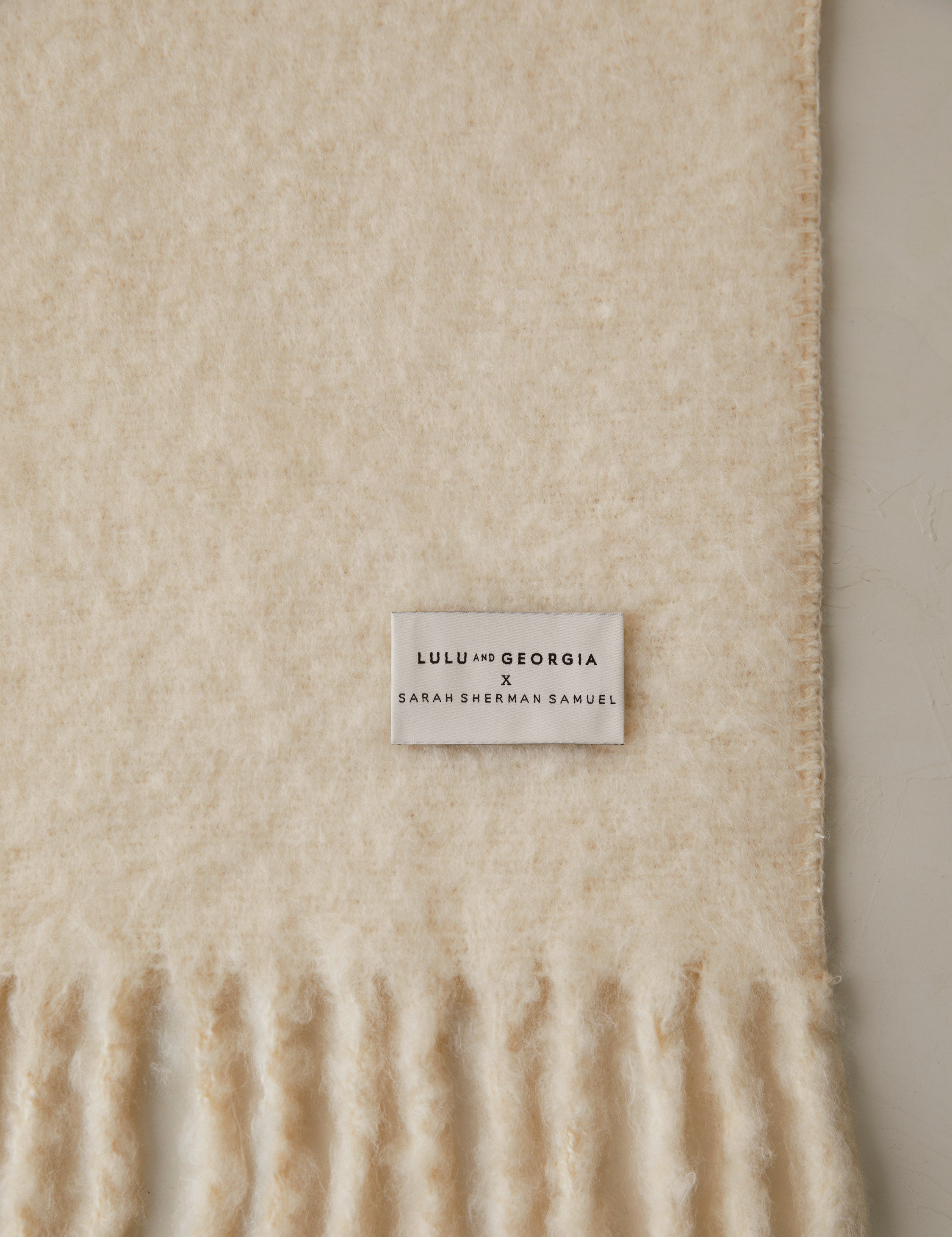 Sable Throw Blanket | Faux Mohair, Soft Tassels