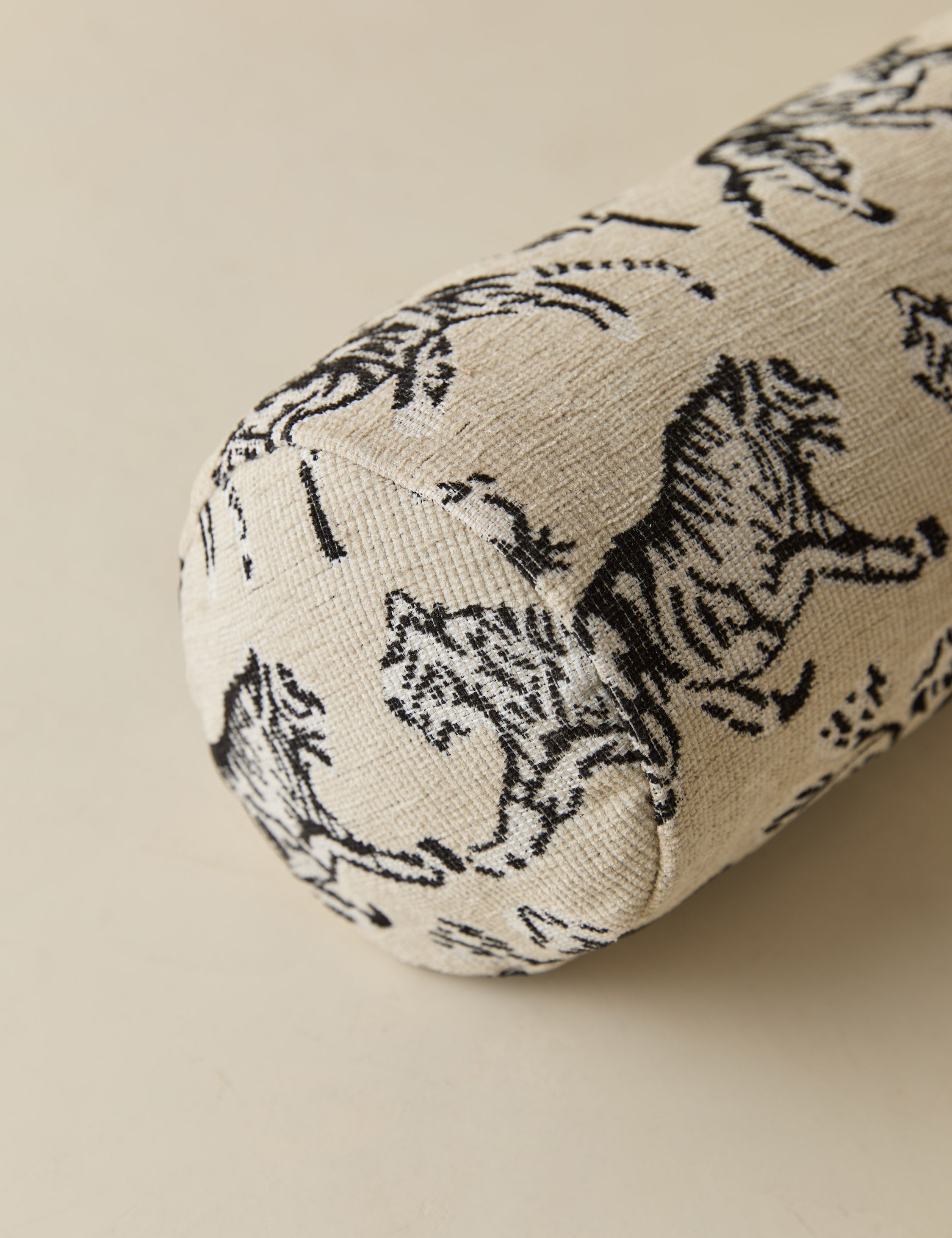 Bristol Tiger Jacquard Bolster Pillow | Oversized, Exclusive Design