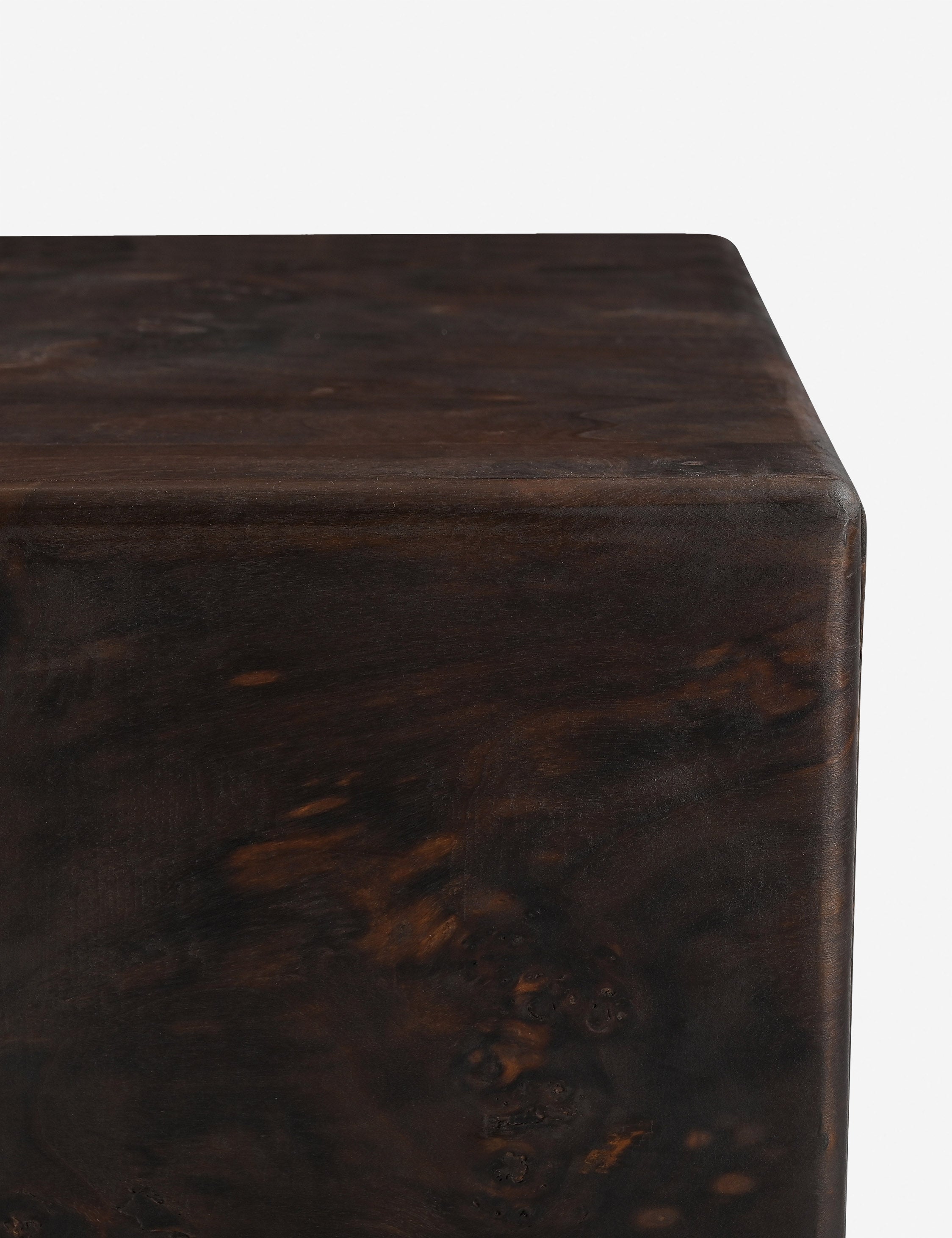 Briar Nightstand | Burl and Brass, Two Spacious Drawers