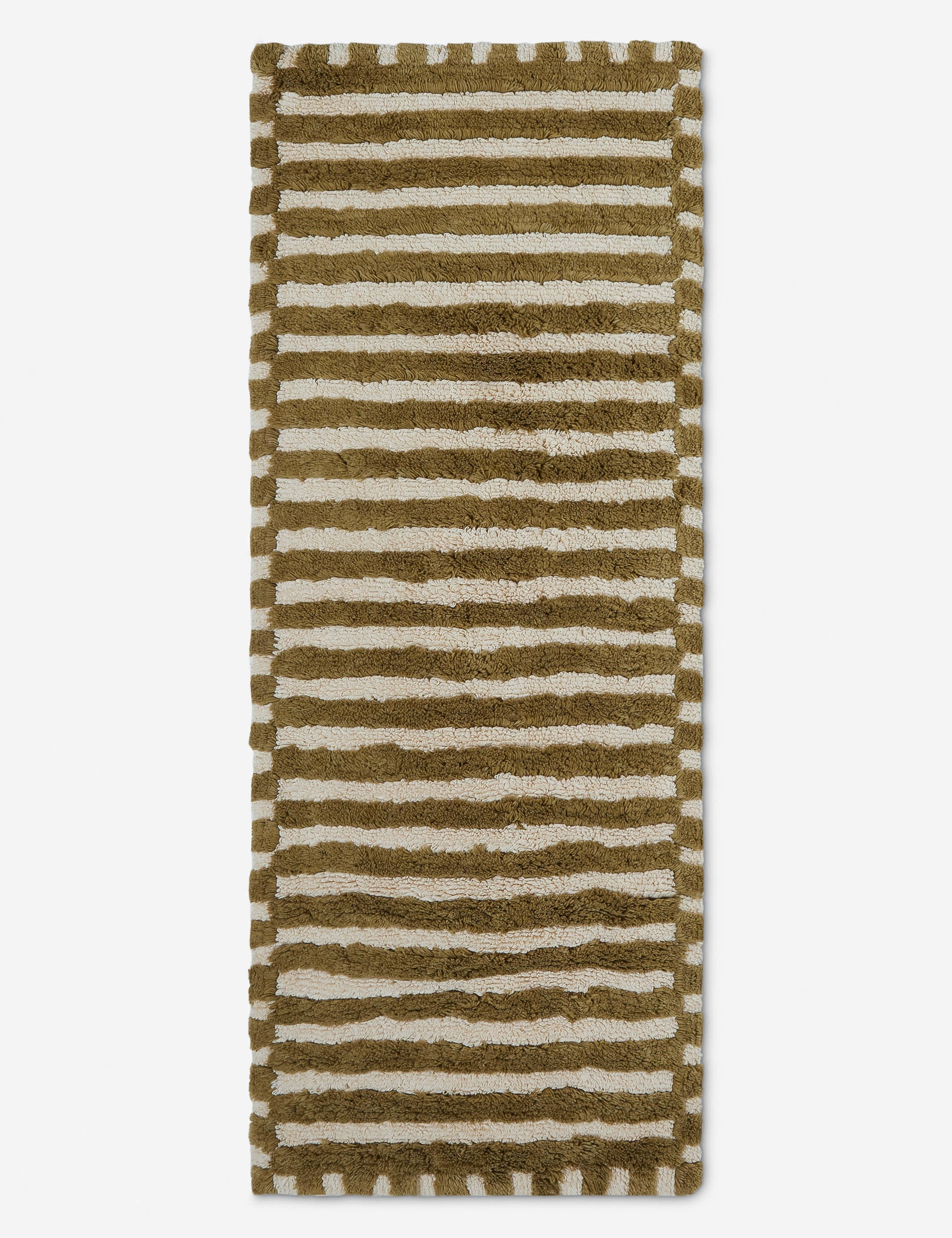 Vela Luxe Bath Mat | Organic Cotton, Striped Design