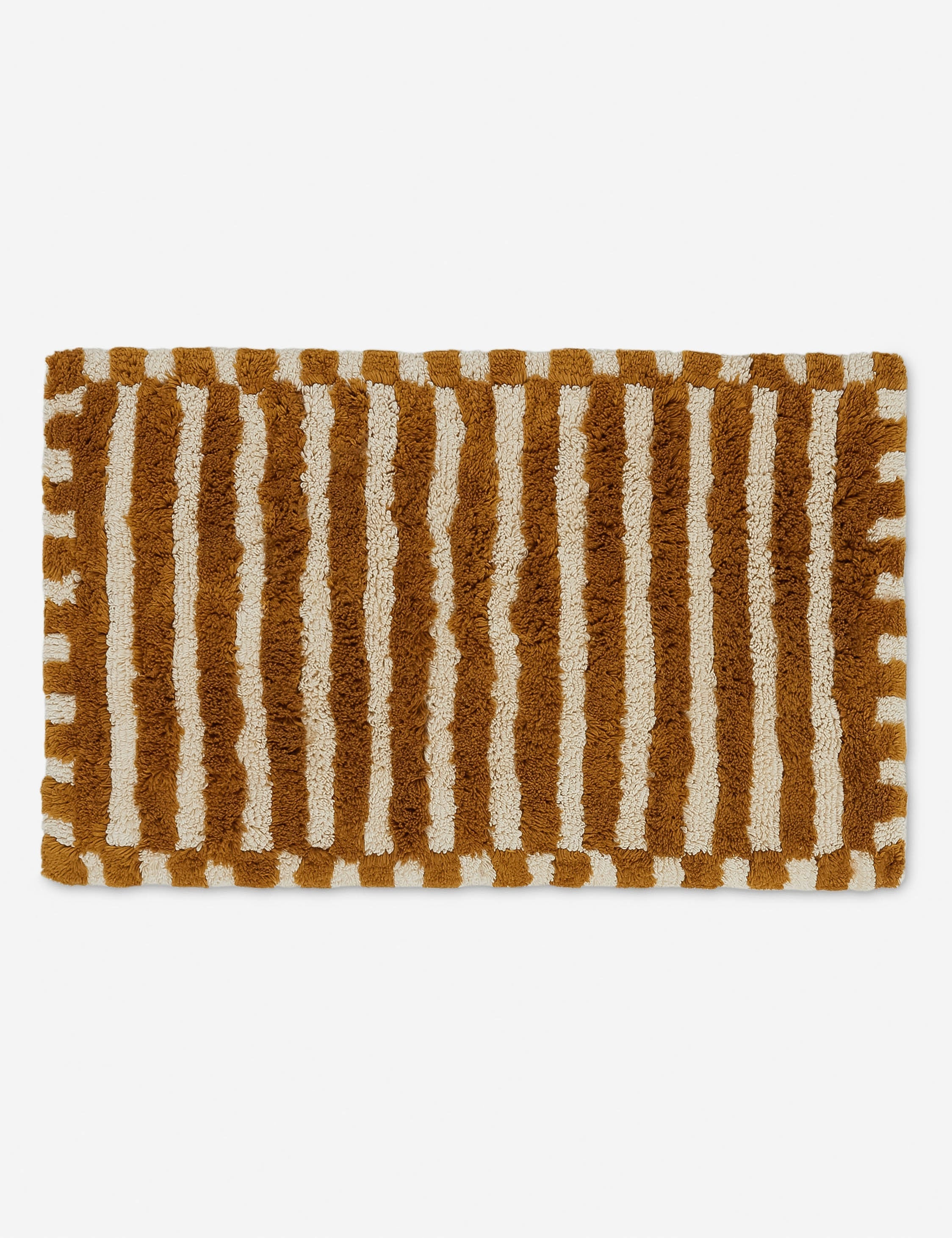Vela Luxe Bath Mat | Organic Cotton, Striped Design