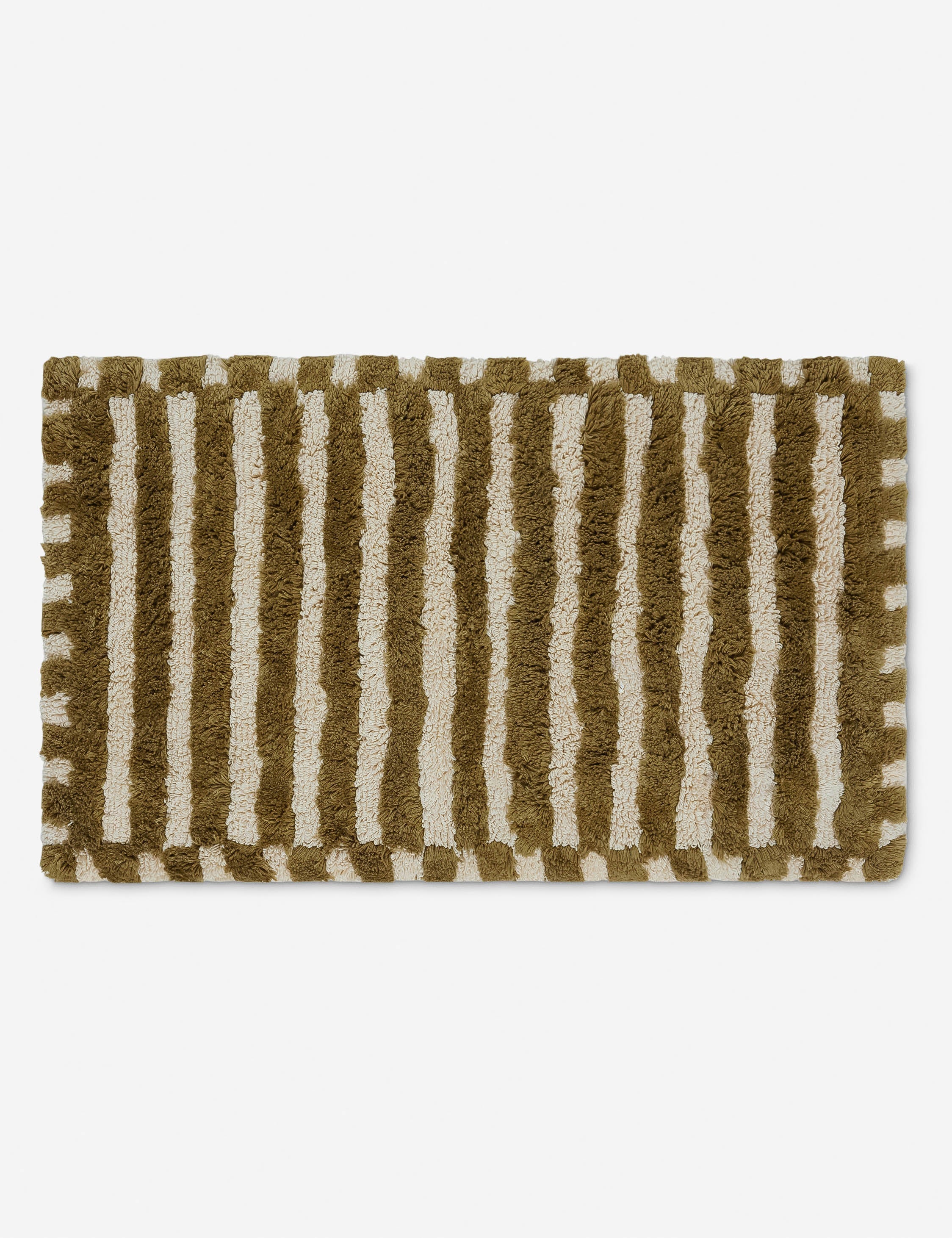 Vela Luxe Bath Mat | Organic Cotton, Striped Design