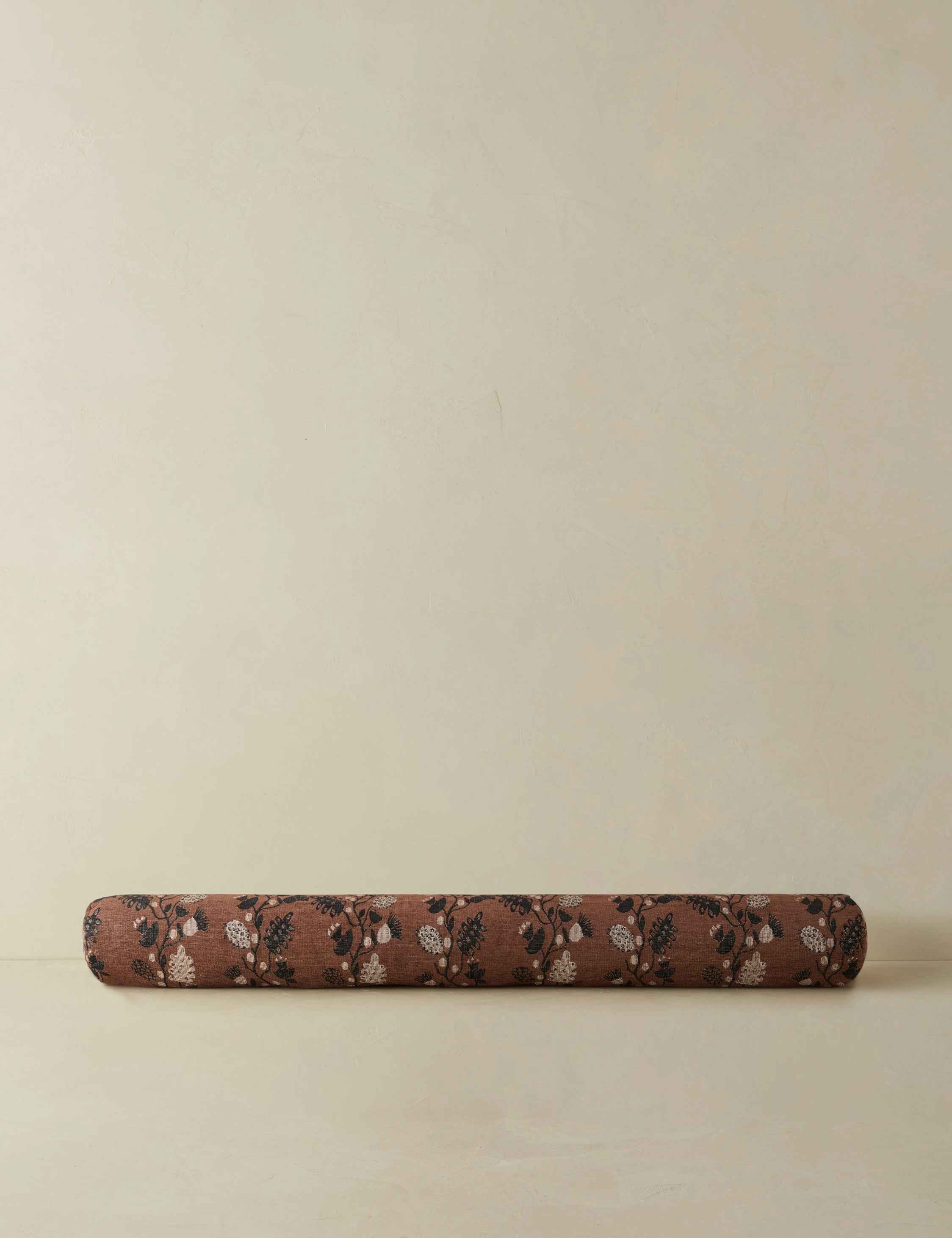 Bela Botanical Bolster Pillow | Tactile Cotton Weave, Chic Design