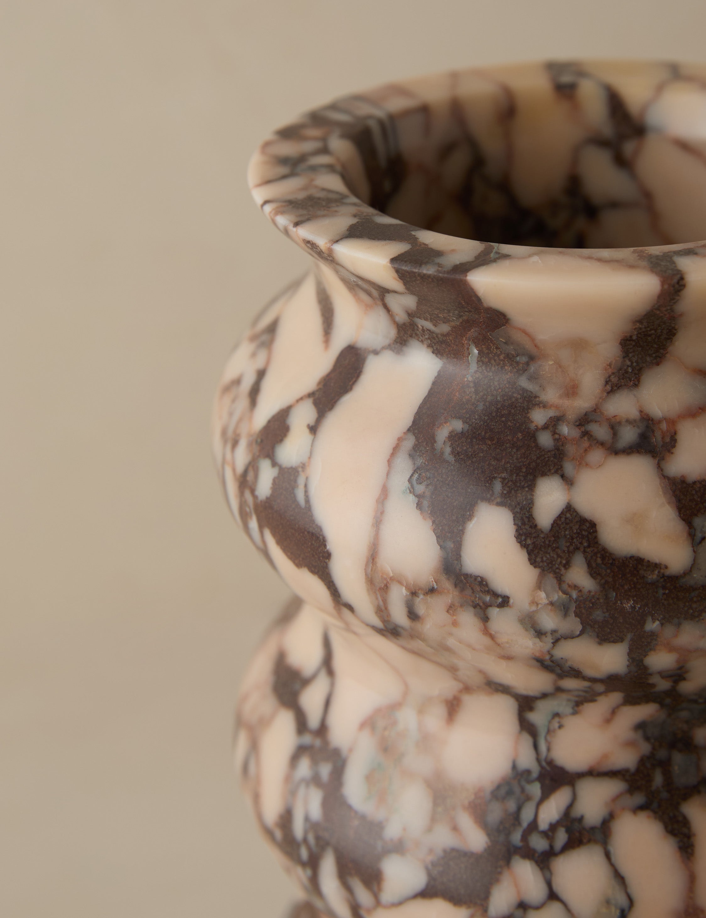 Zara Marble Vase | Hand-Carved, Unique Stone Design