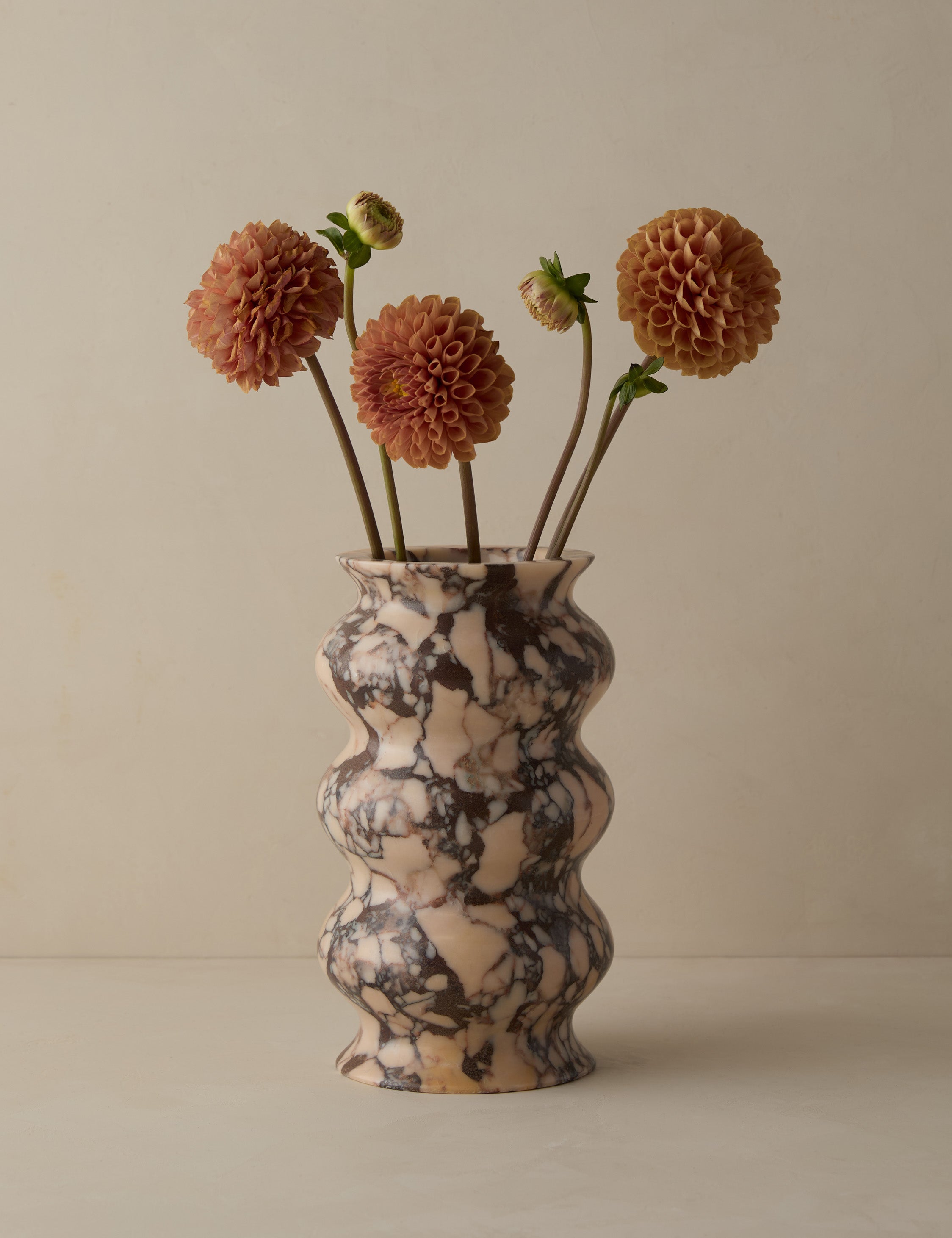 Zara Marble Vase | Hand-Carved, Unique Stone Design