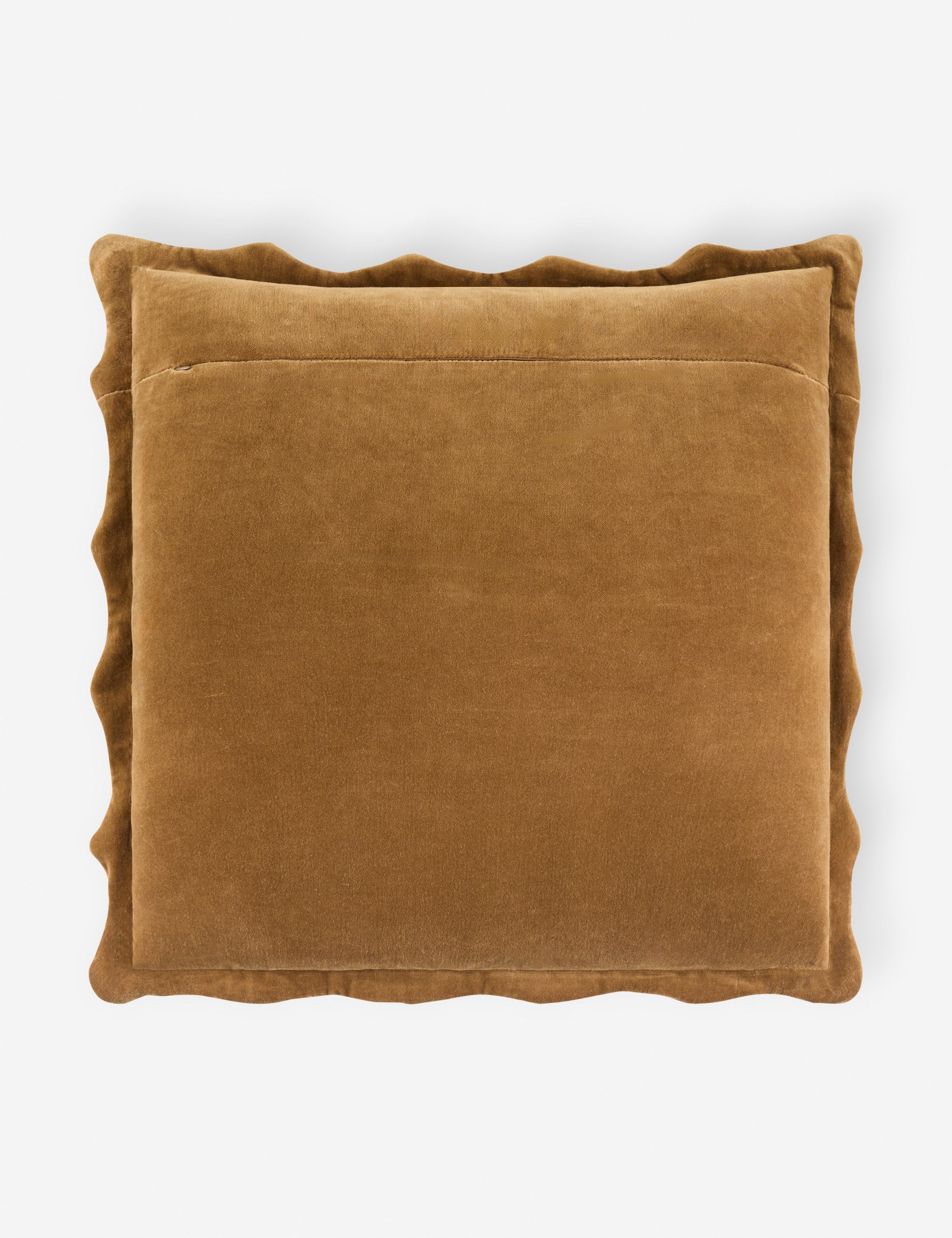 Cleo Accent Pillow | Velvety Finish, Waved Flange