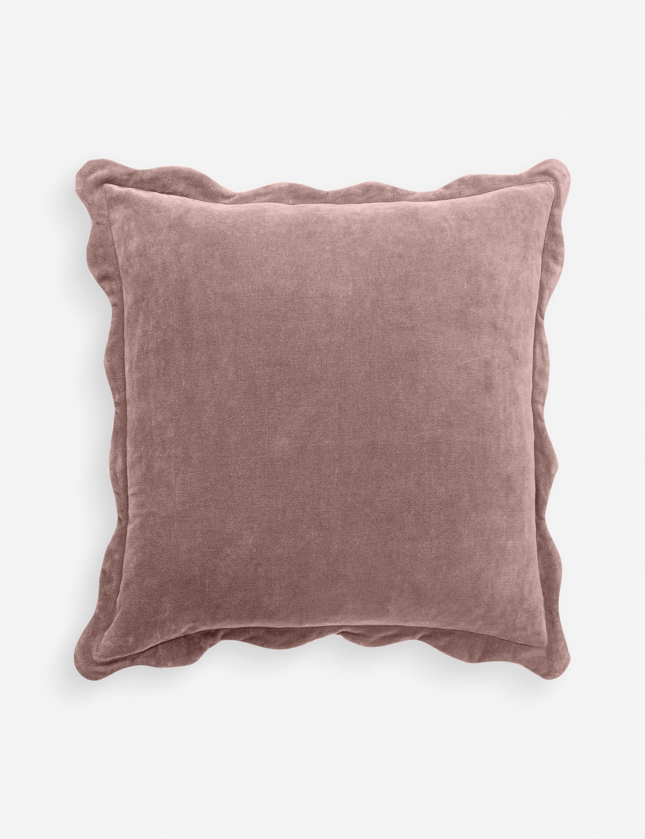 Cleo Accent Pillow | Velvety Finish, Waved Flange