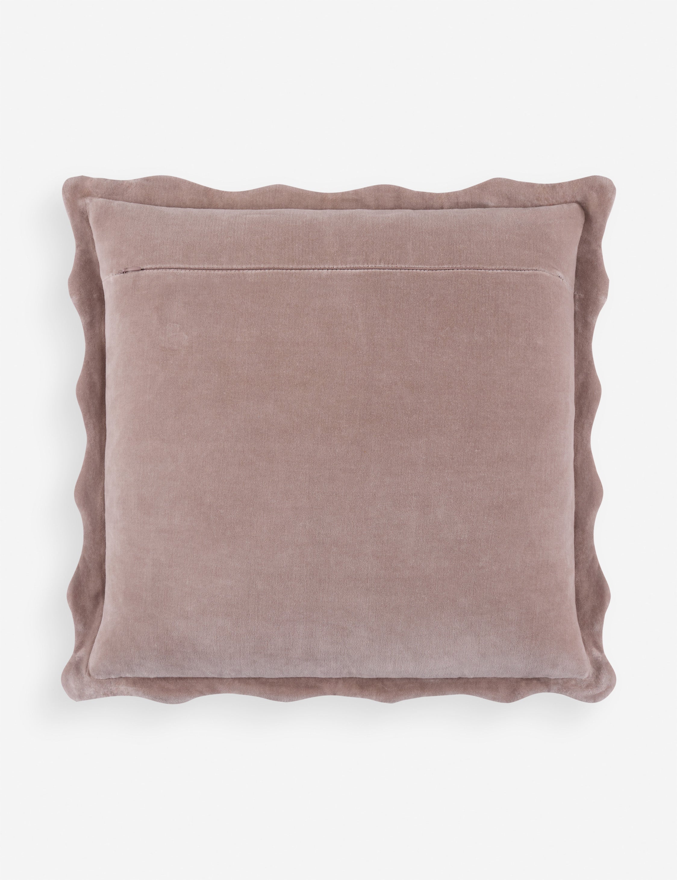 Cleo Accent Pillow | Velvety Finish, Waved Flange