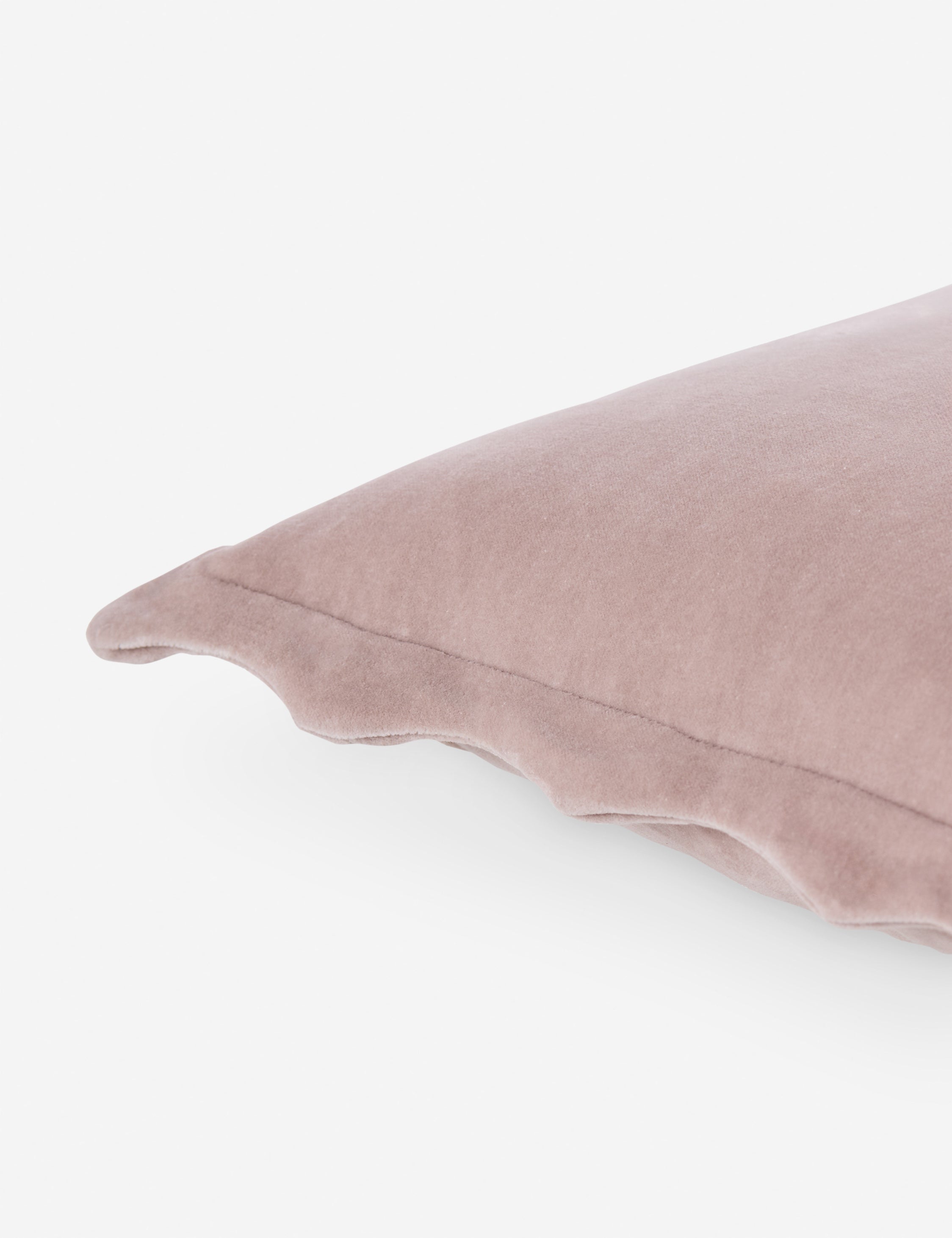 Cora Accent Pillow | Velvety Finish, Waved Flange Design