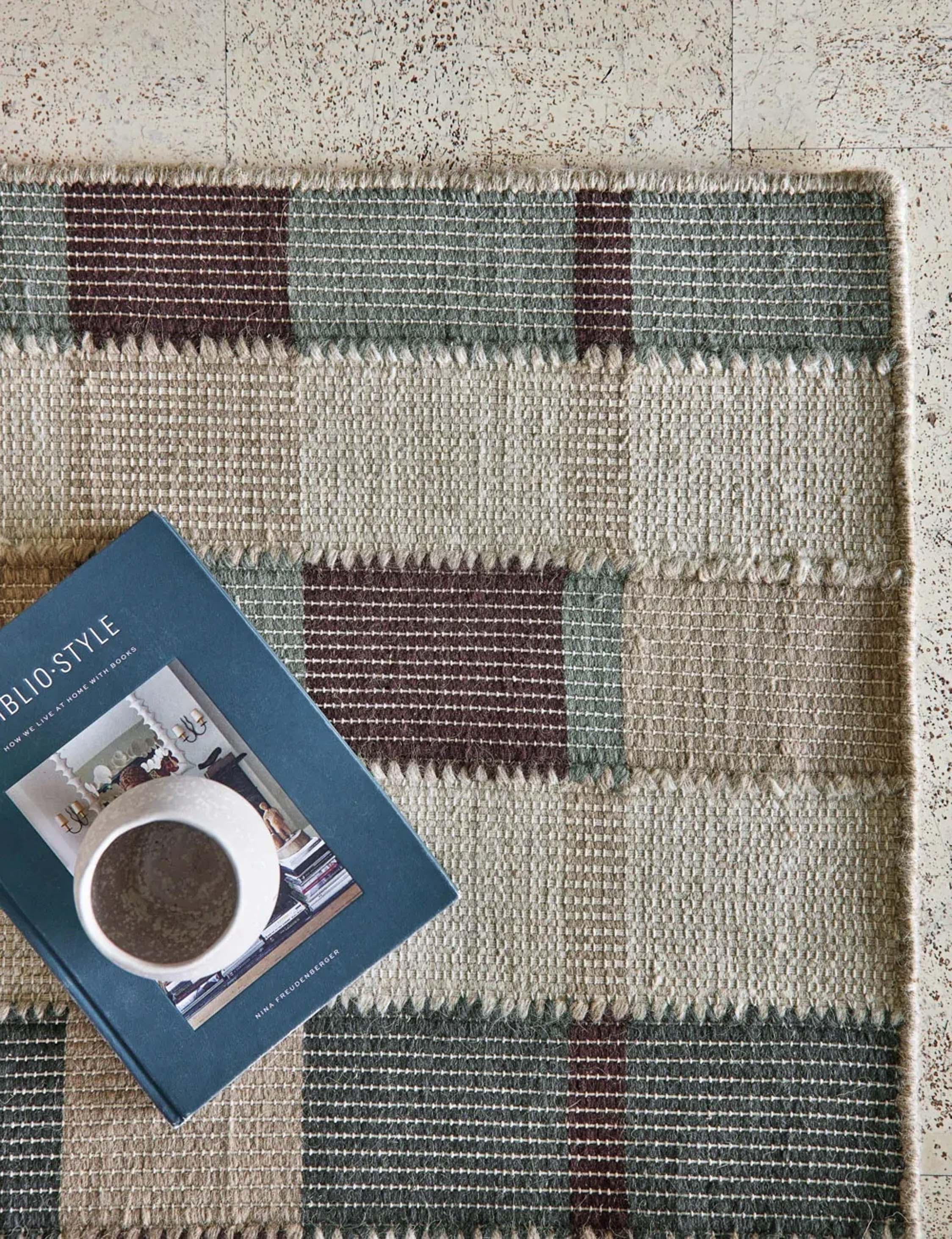 Mira Flatweave Wool Rug | Soft Wool-Cotton Blend, Geometric Design