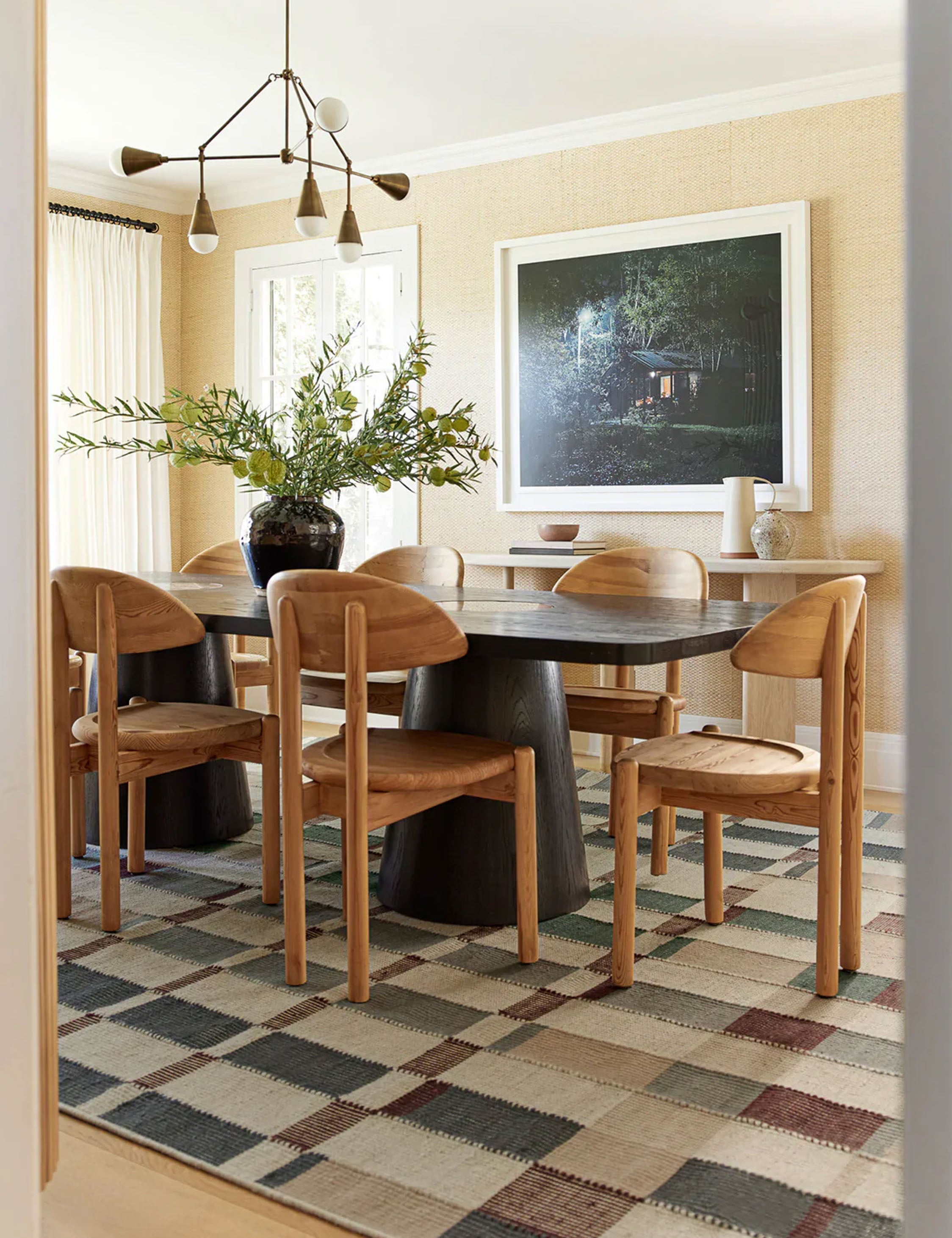 Mira Flatweave Wool Rug | Soft Wool-Cotton Blend, Geometric Design