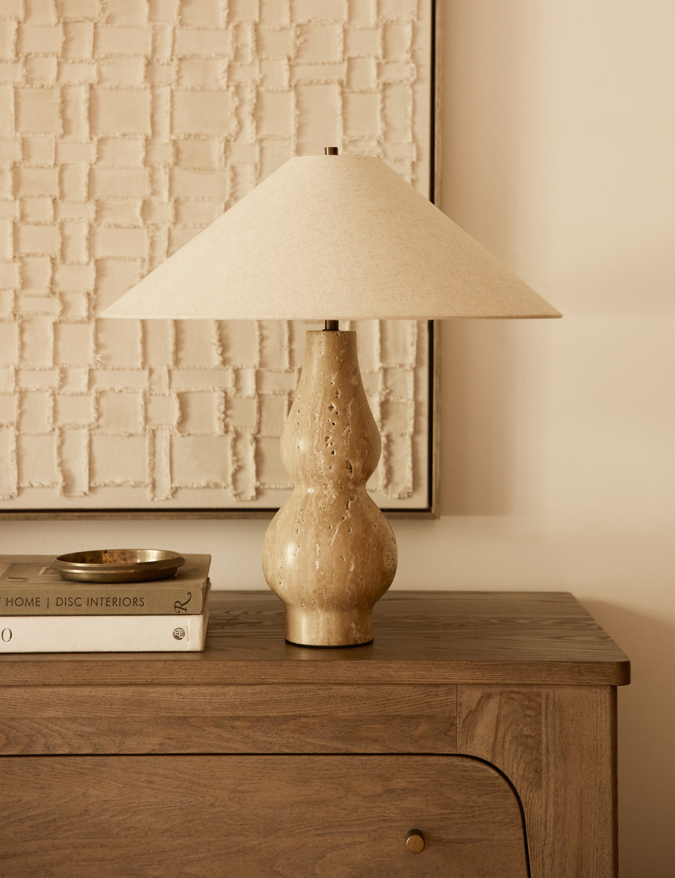 Seine Table Lamp | Stone Base, Modern Silhouette