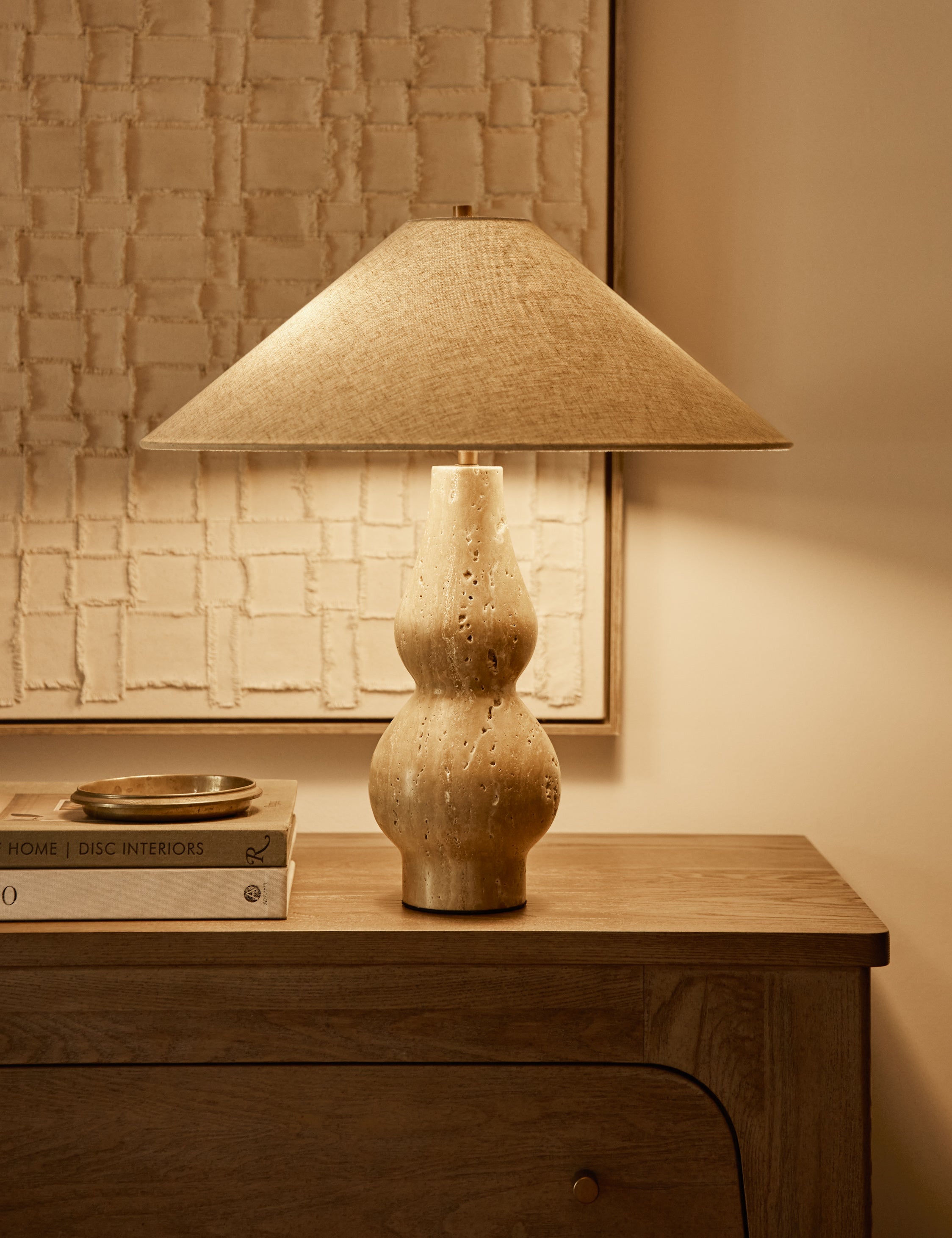 Seine Table Lamp | Stone Base, Modern Silhouette