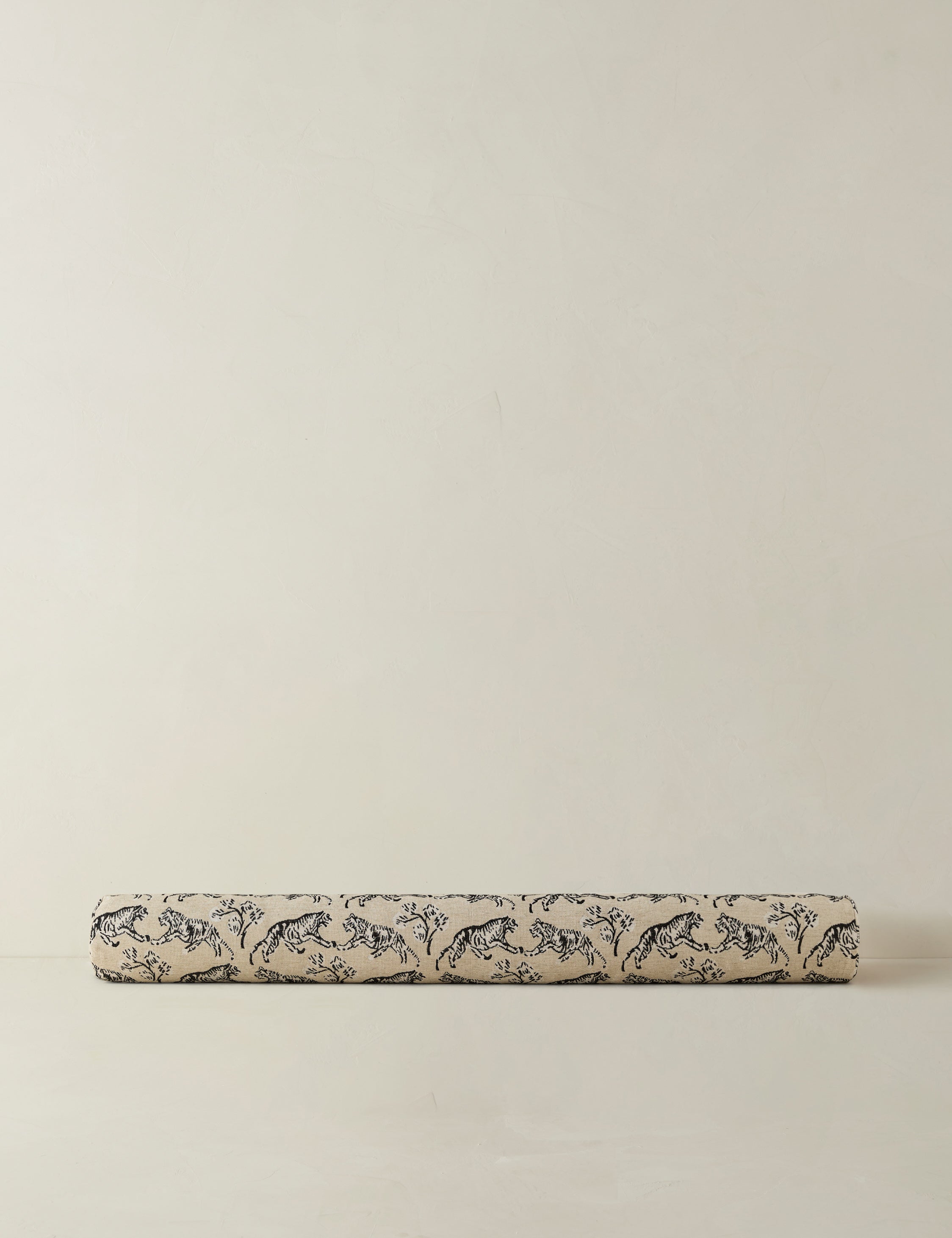 Brixton Jacquard Bolster Pillow | Oversized Tiger Print Design