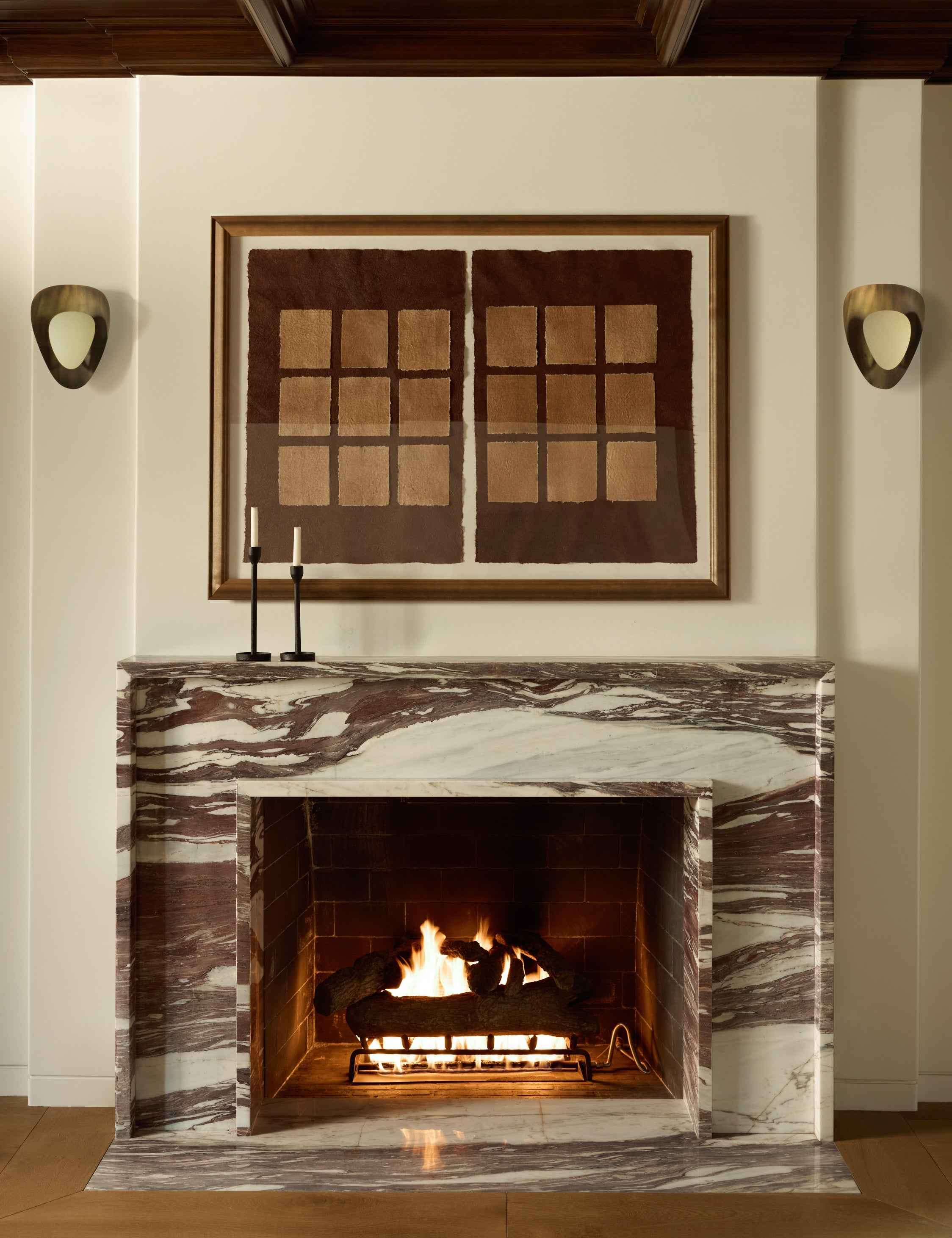 Bela Sconce Light | Cream-on-Brass, Soft Ambient Glow