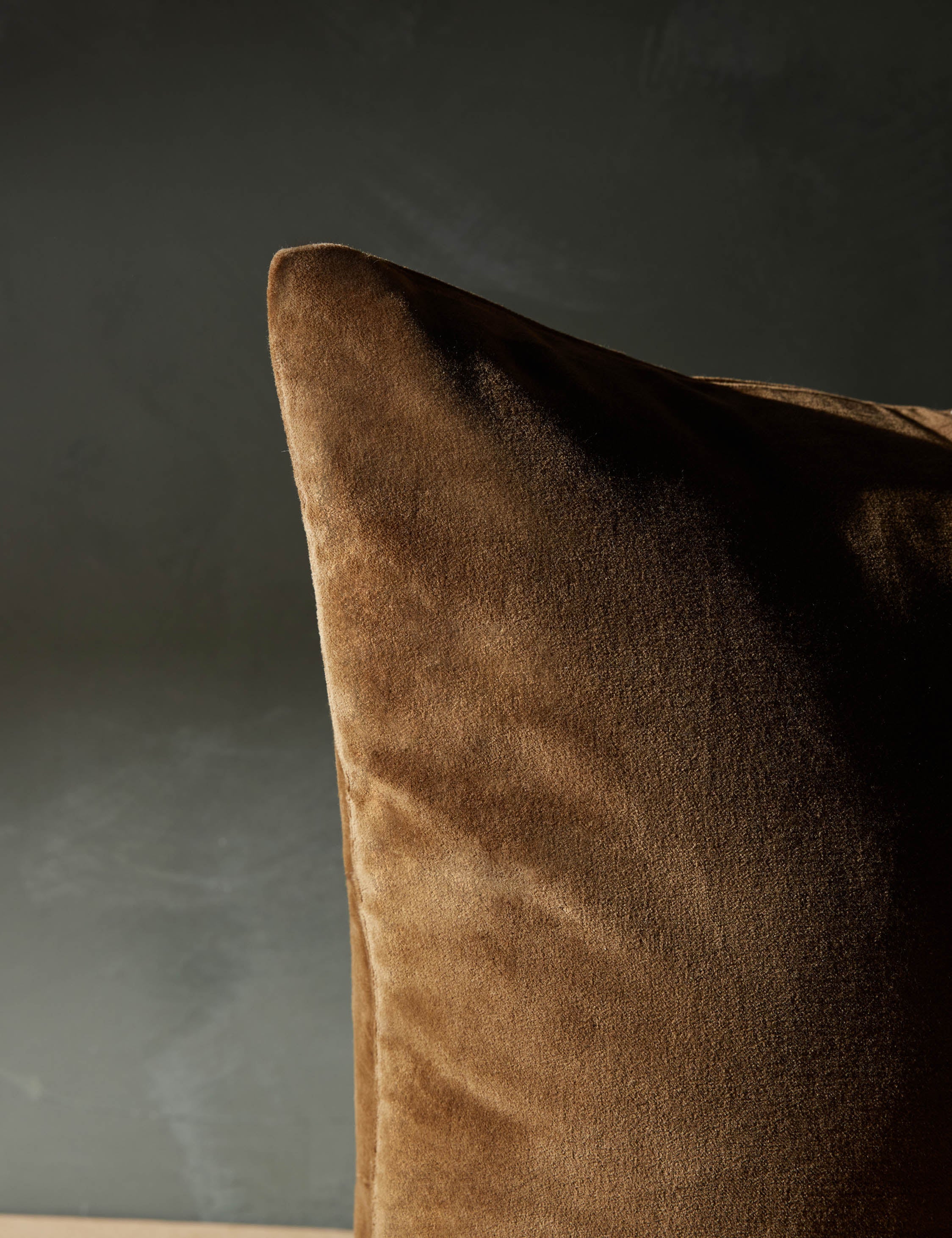 Caden Velvet Pillow | Luxe Texture, Whip Stitching Detail