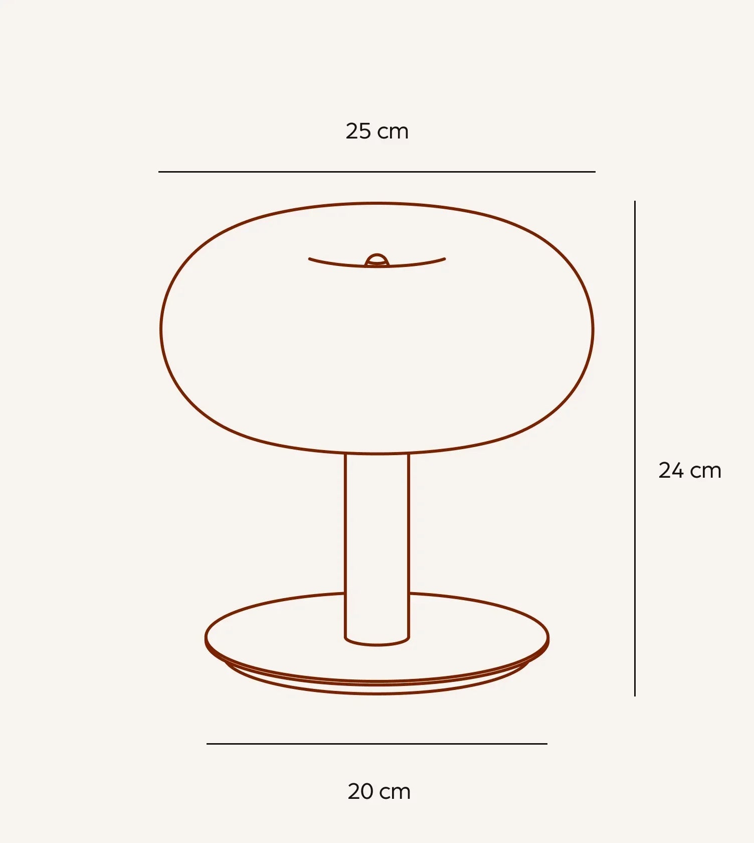Lumo LED Table Lamp | Dimmable Touch, Retro Mushroom Design