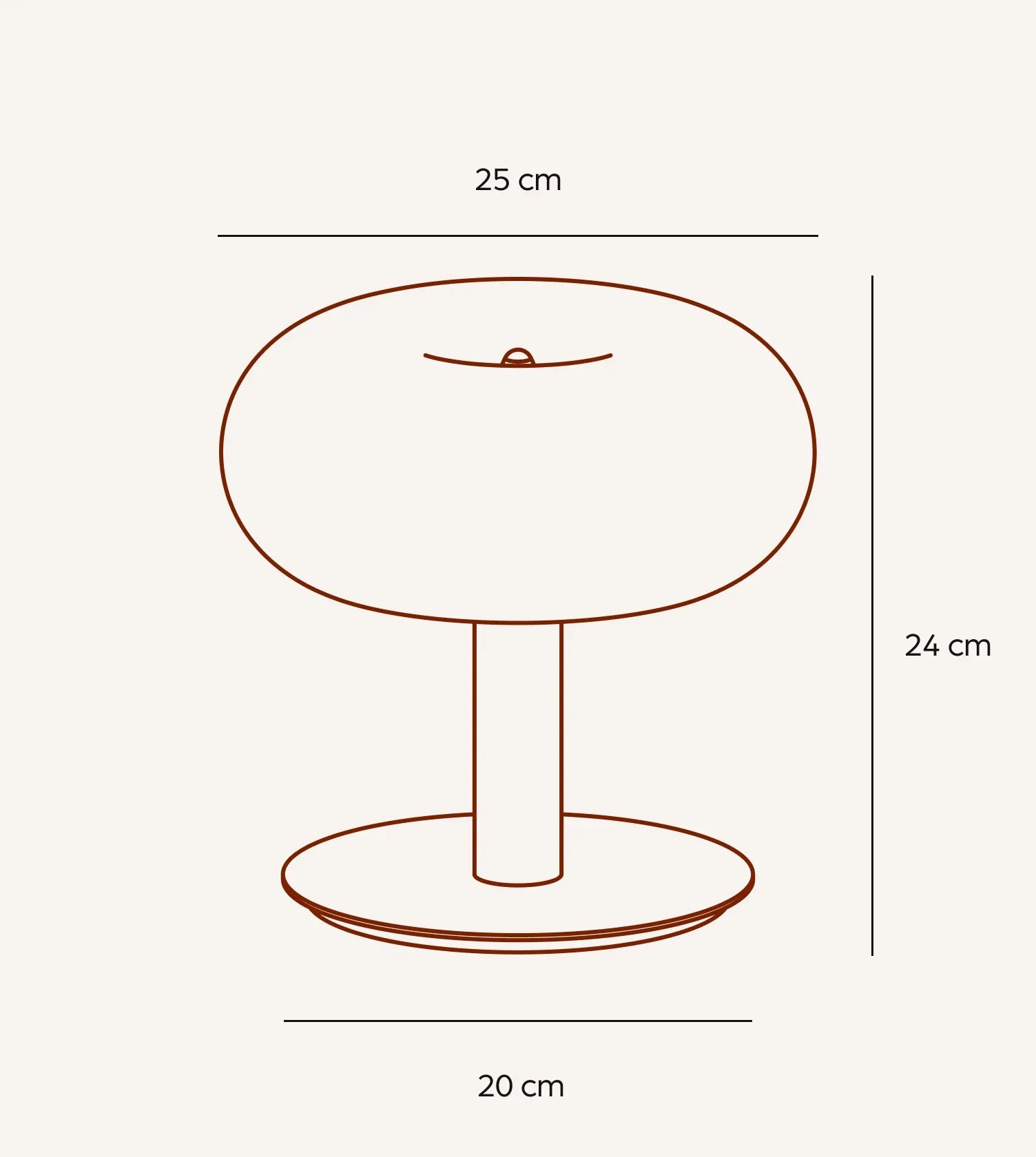 Lumo LED Table Lamp | Dimmable Touch, Retro Mushroom Design