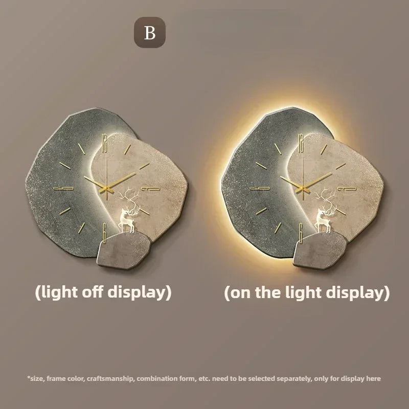 LumoTime Wall Clock | Silent Quartz Mechanism & LED Lighting